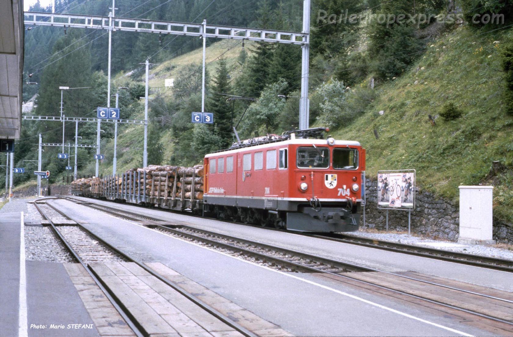 Ge 6/6 II 704 Rhb à Bergün (CH)