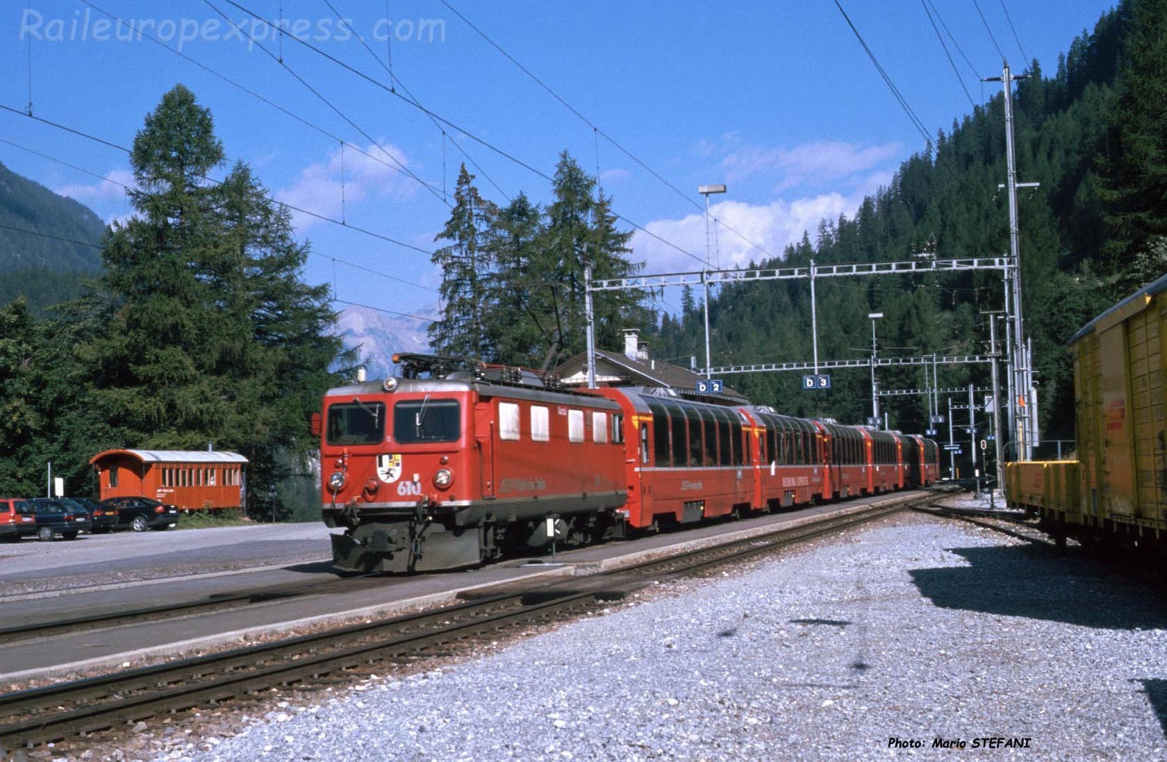 Ge 4/4 I 610 RhB à Bergün (CH)