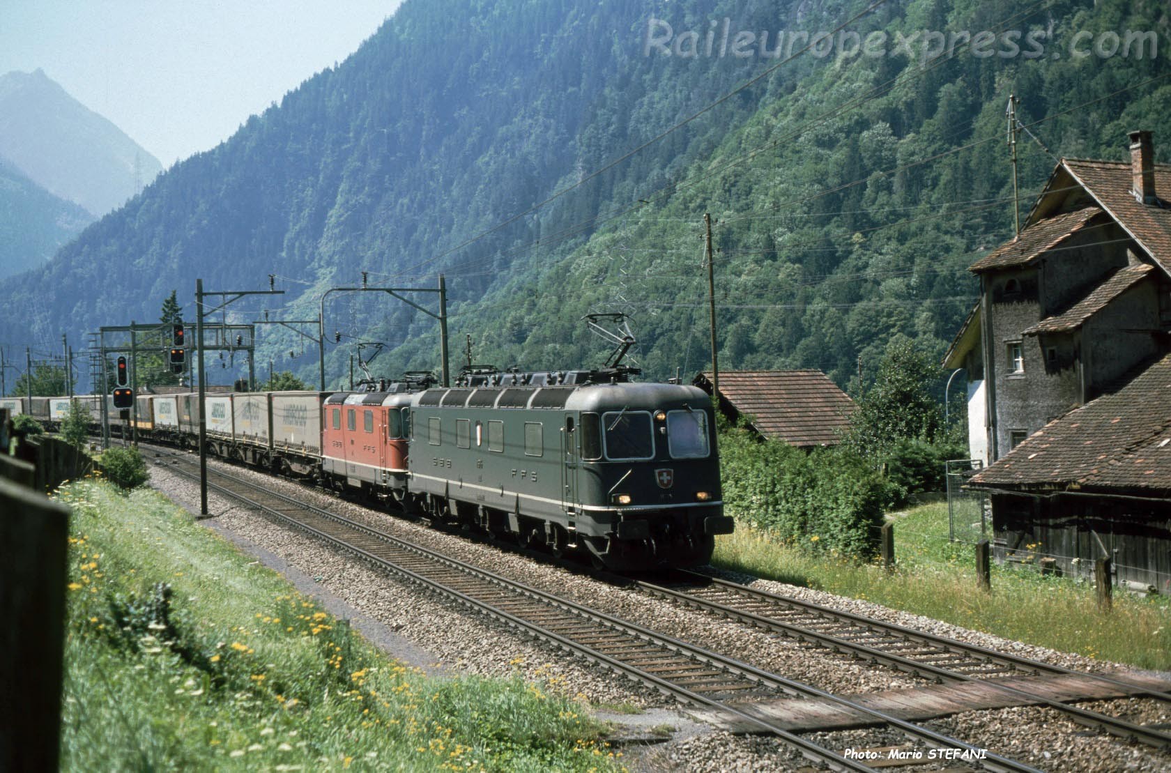 Re 6/6 CFF à Amsteg-Silenen (CH)