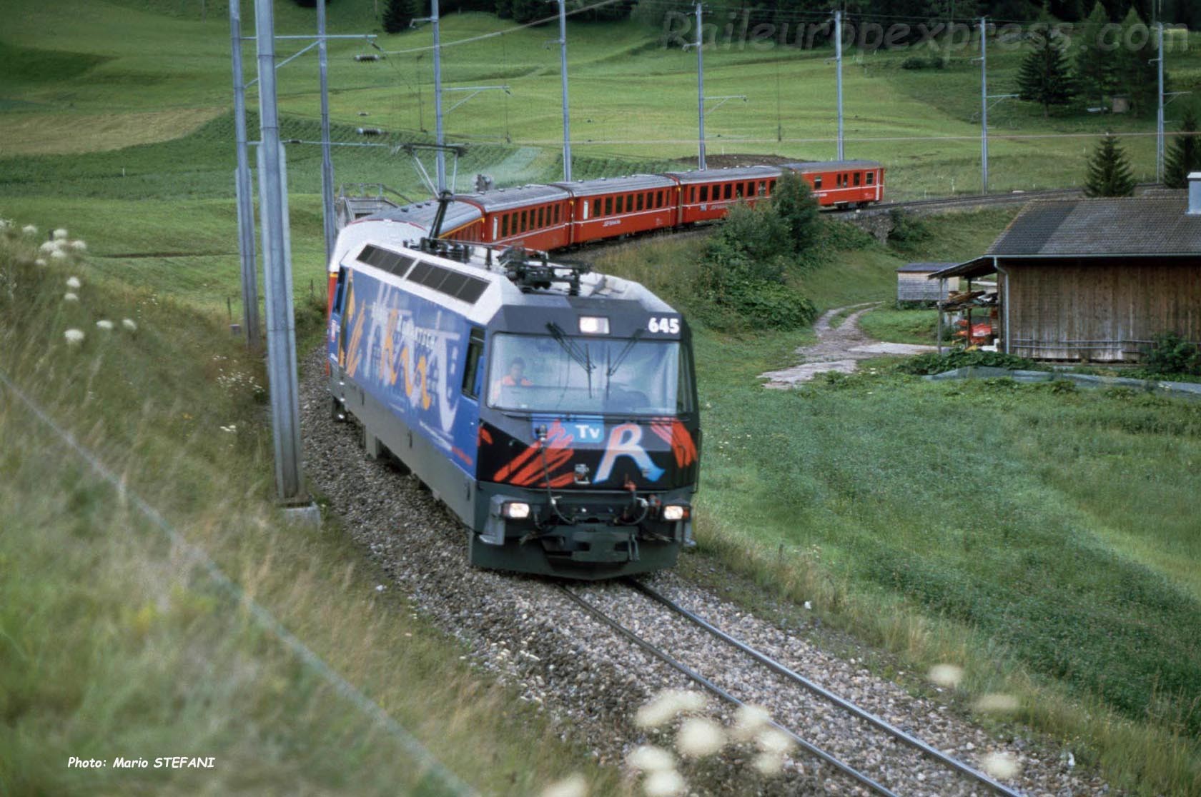 Ge 4/4 III 644 Rhb à Bergün (CH)