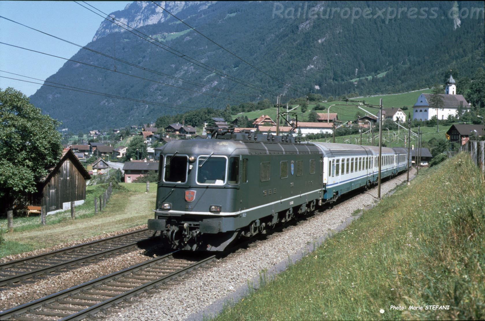 Re 6/6 CFF à Amsteg-Silenen (CH)