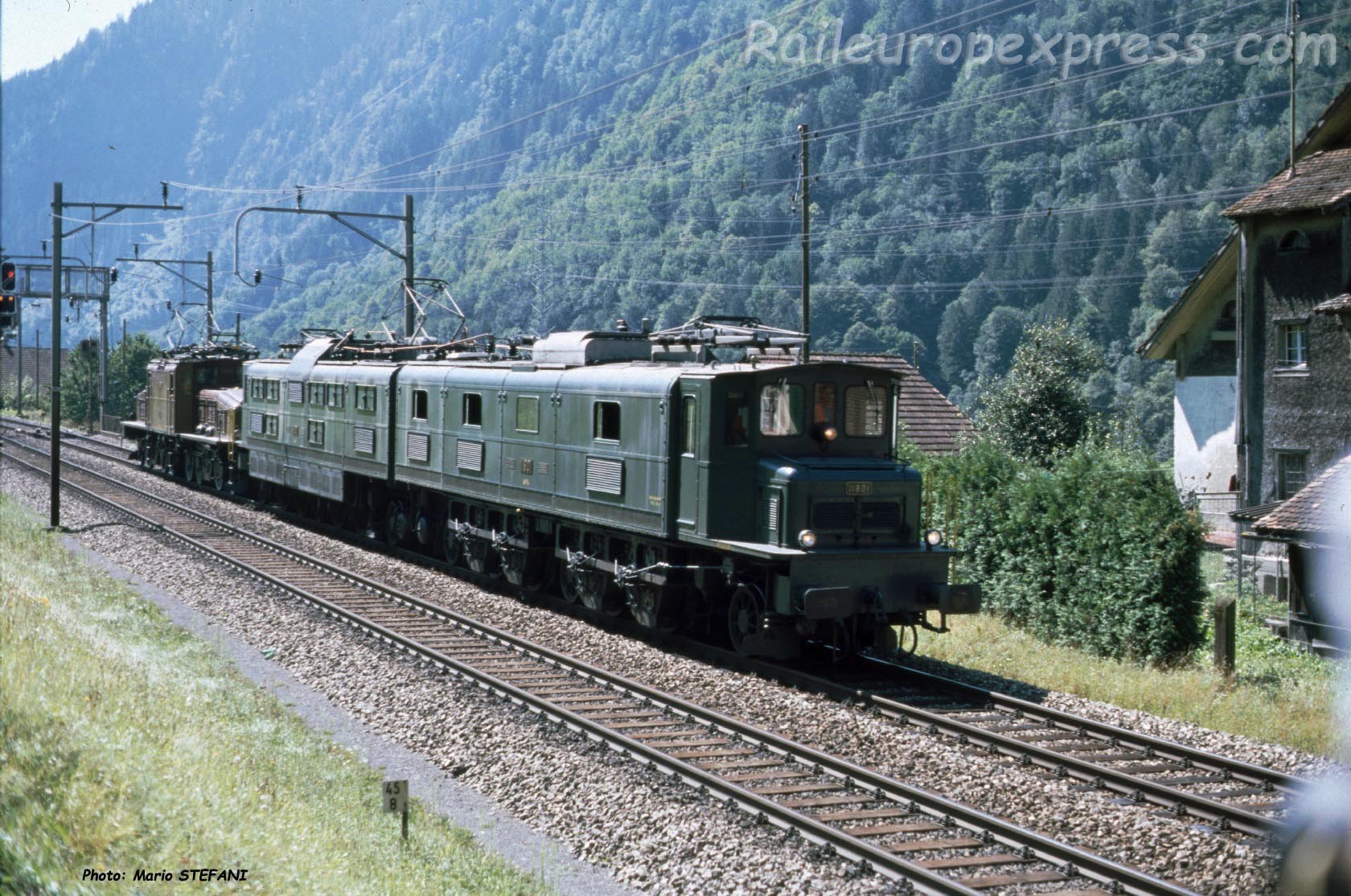 Ae 8/14 11801 CFF à Amsteg-Silenen (CH)