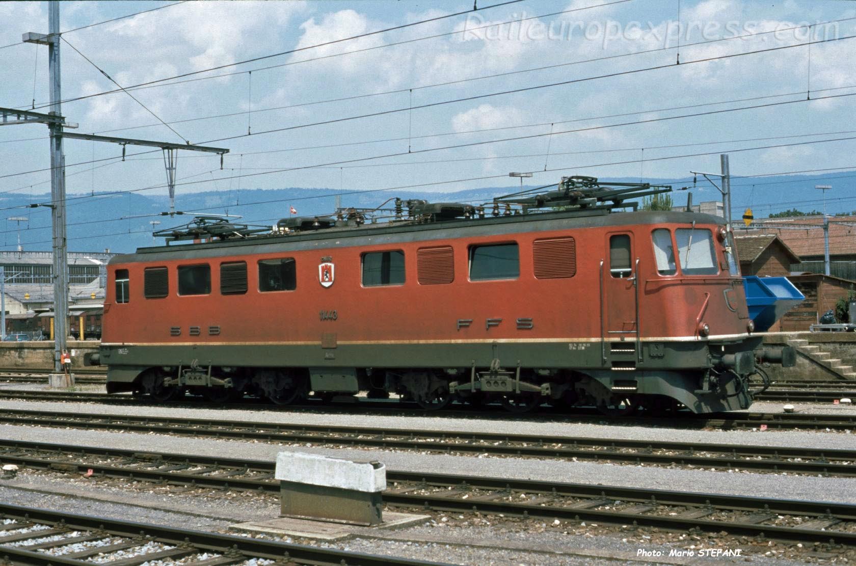 Ae 6/6 11443 CFF à Yverdon (CH)