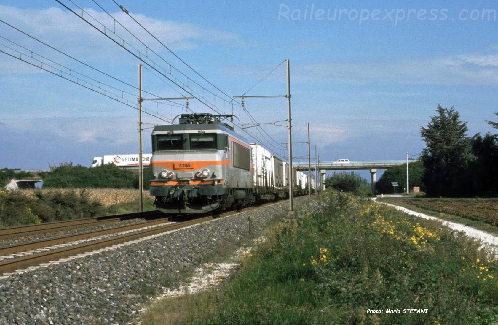 BB 7395 SNCF à Pierrelatte (F-26)