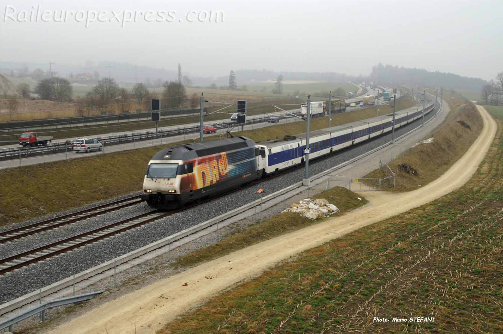 Re 460 CFF à Hindelbank (CH)