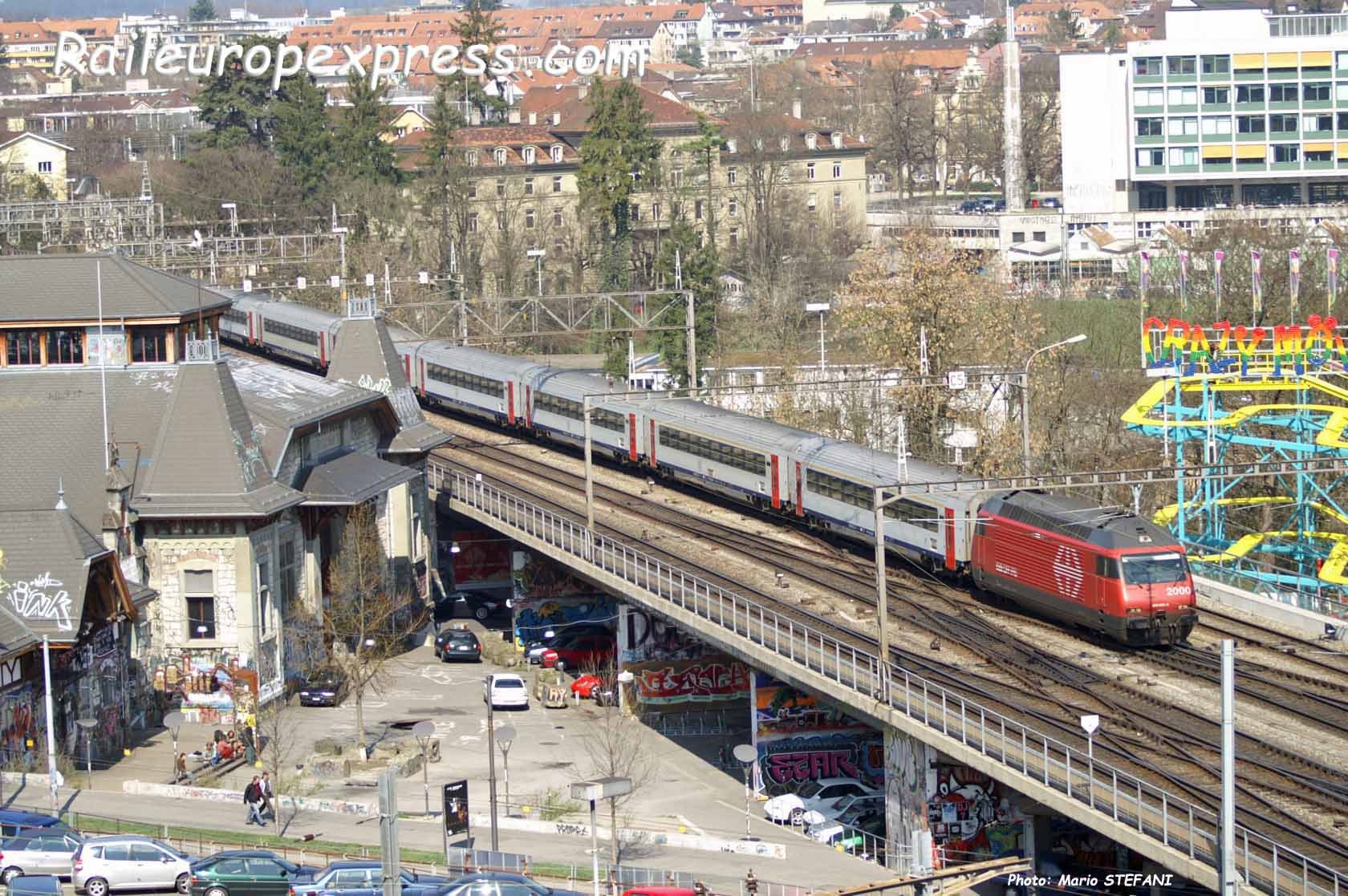 Re 460 et EC Vauban à Bern (CH)