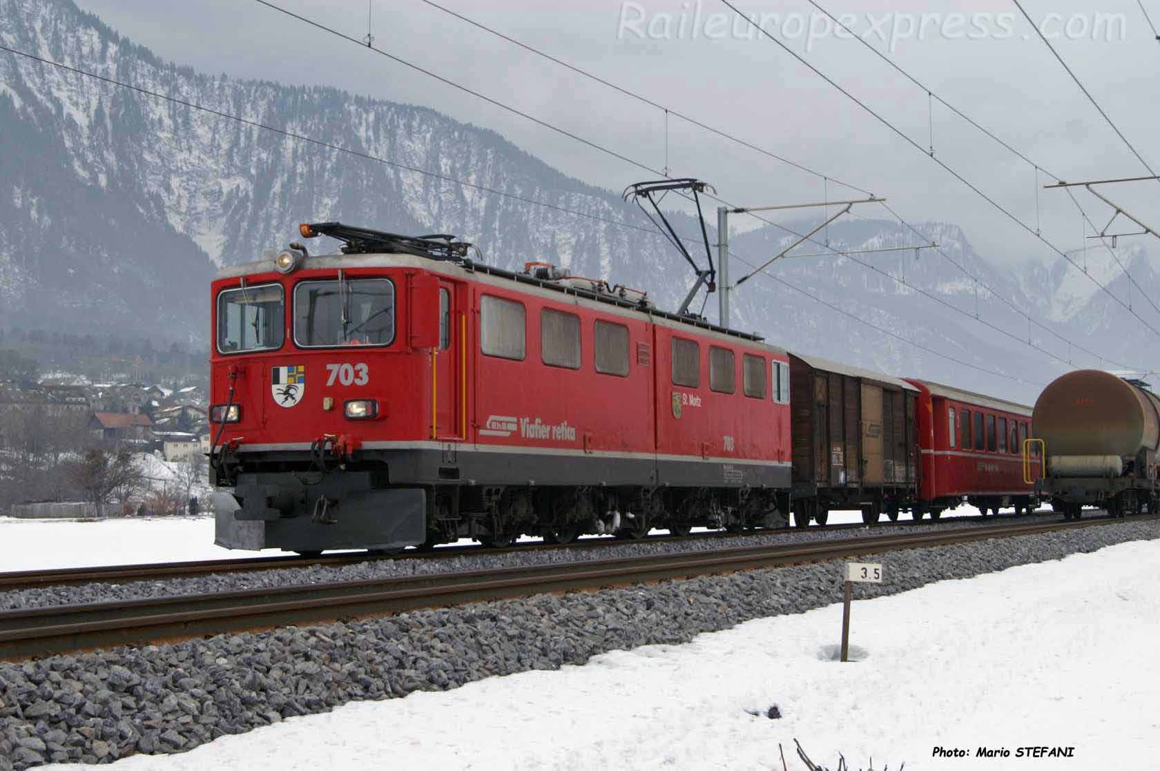 Ge 6/6 II 703 RhB à Zizers (CH)