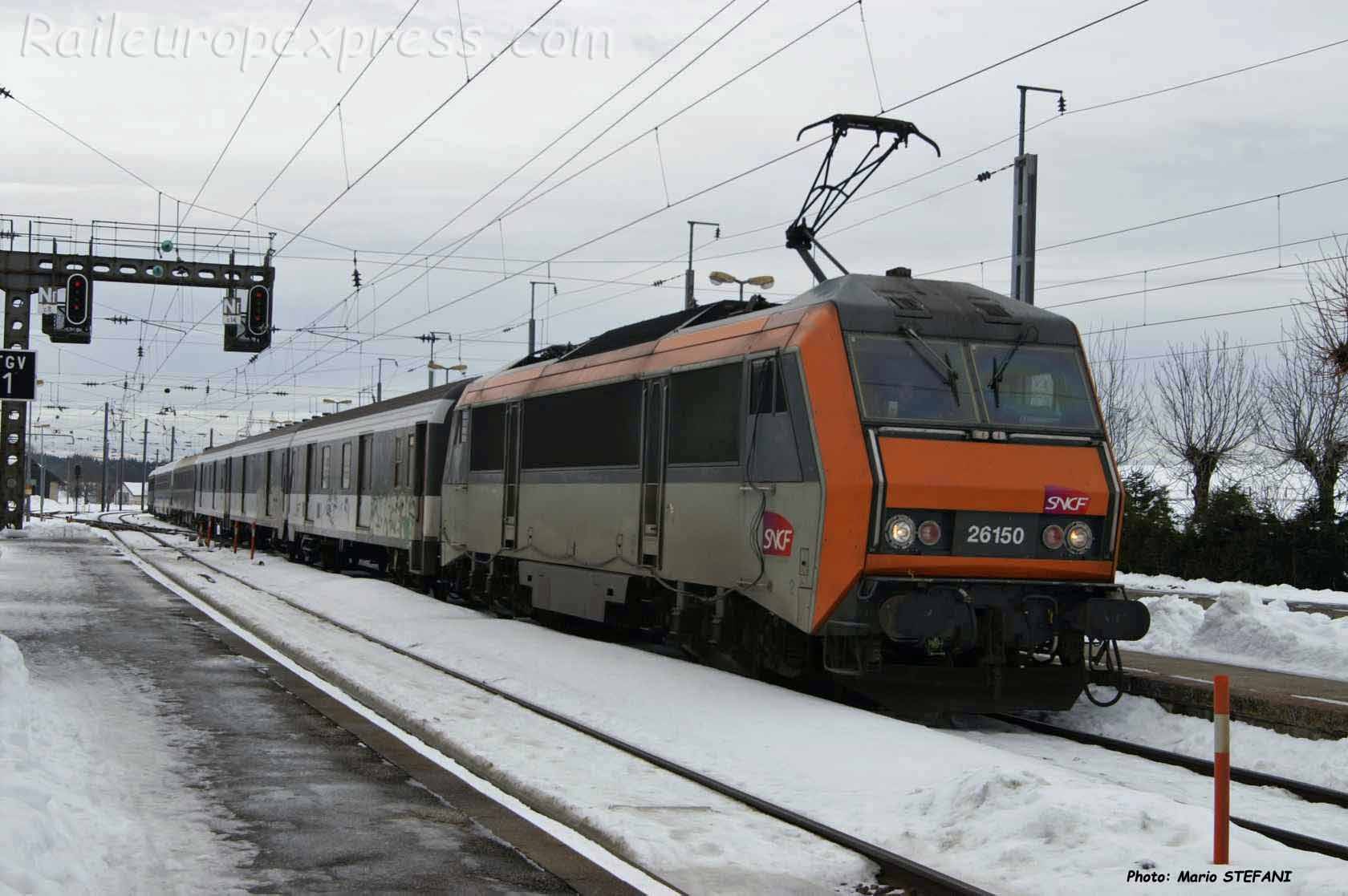 BB 26150 SNCF à Frasne (F-25)