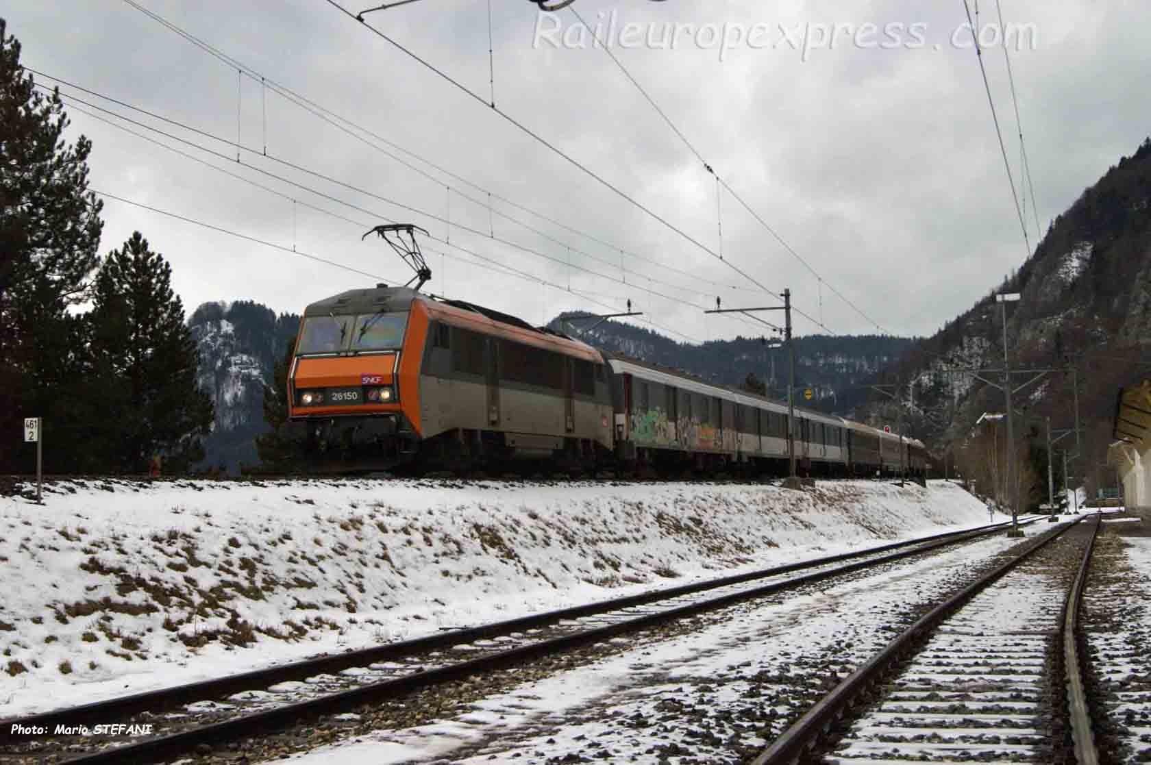 BB 26150 SNCF à Vallorbe (CH)