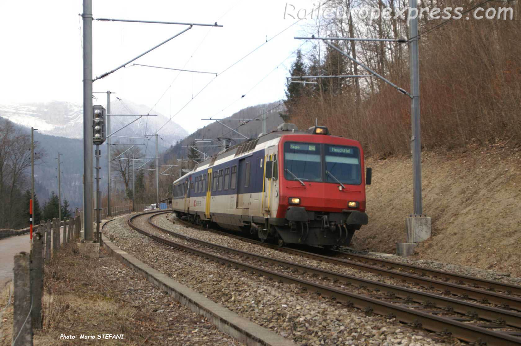 RBDe 560 CFF au Champ du Moulin (CH)