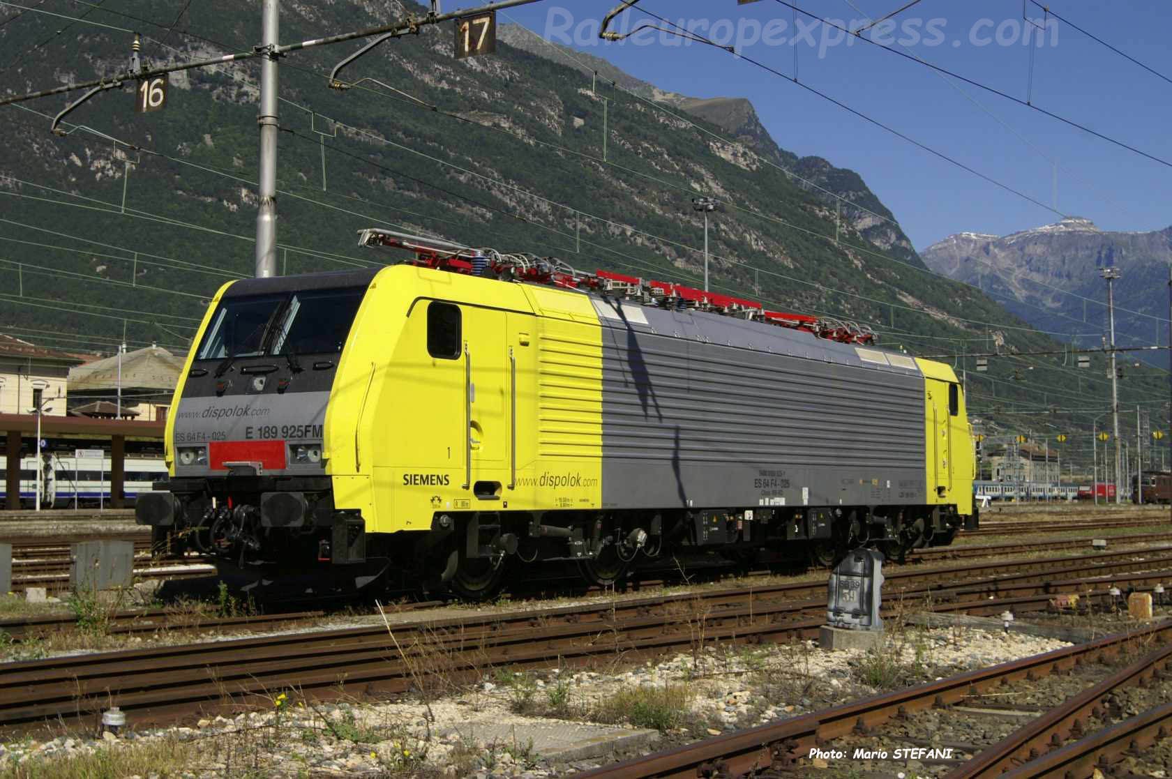 E 189 925FM Dispolok à Domodossola (I)