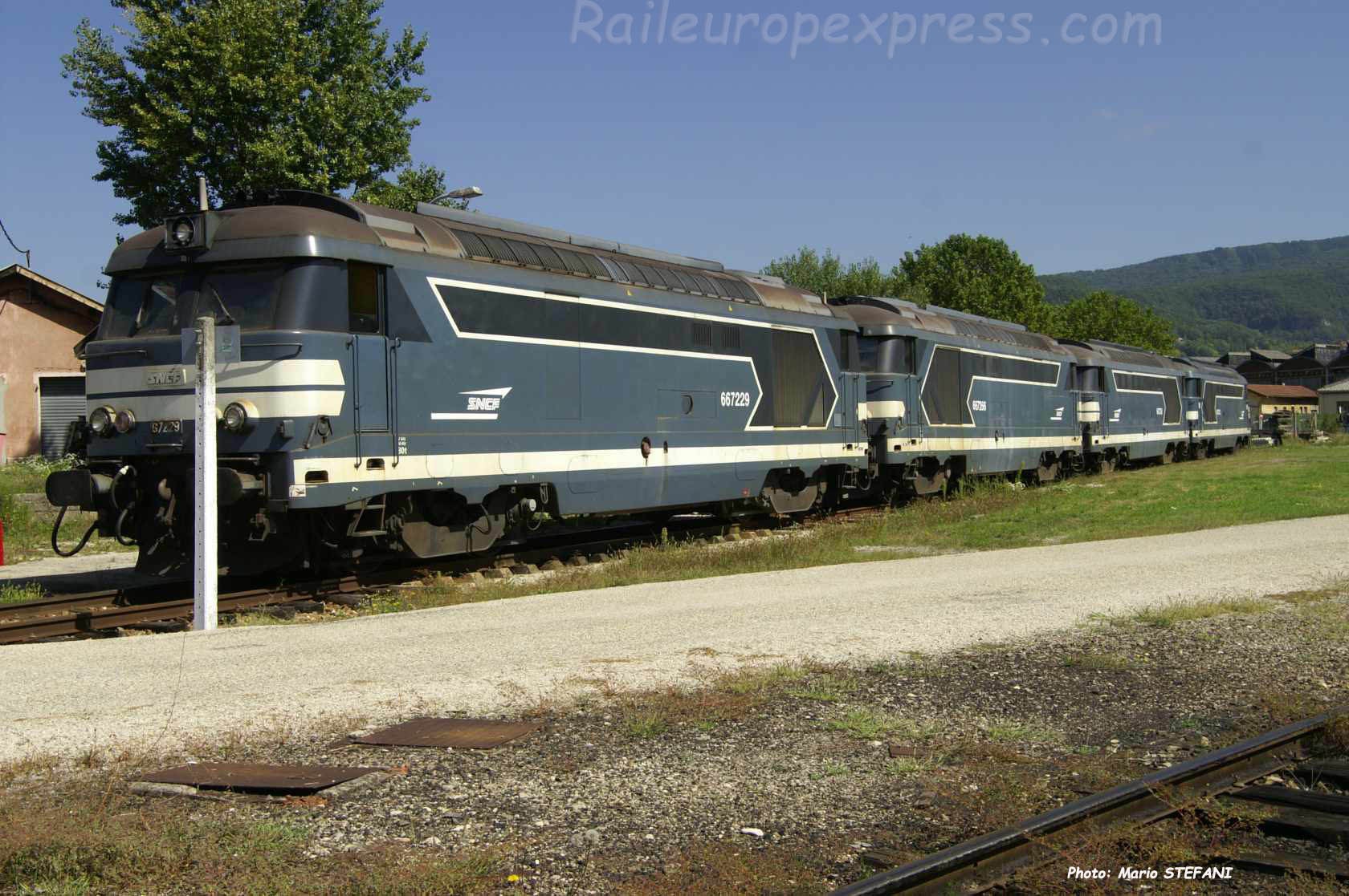 BB 67229 SNCF à Ambérieu (F-01)