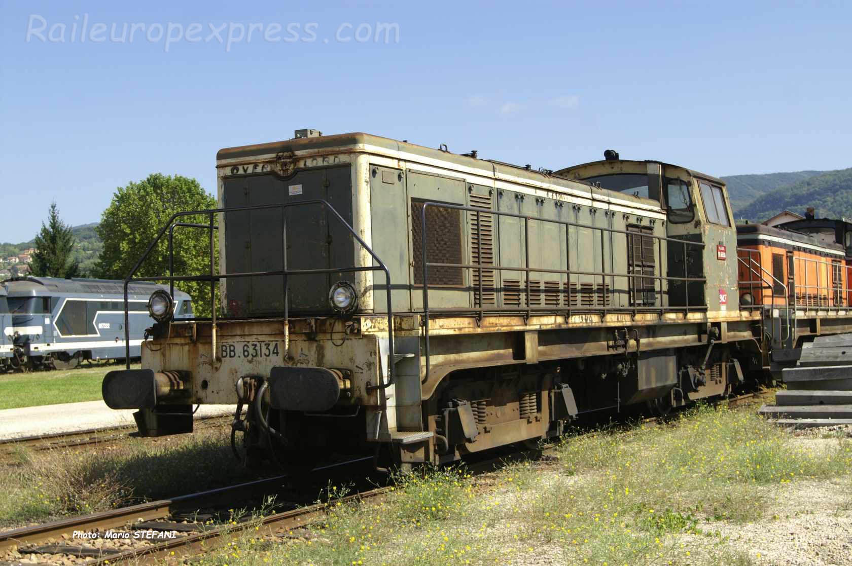 BB 63134 SNCF à Ambérieu (F-01)