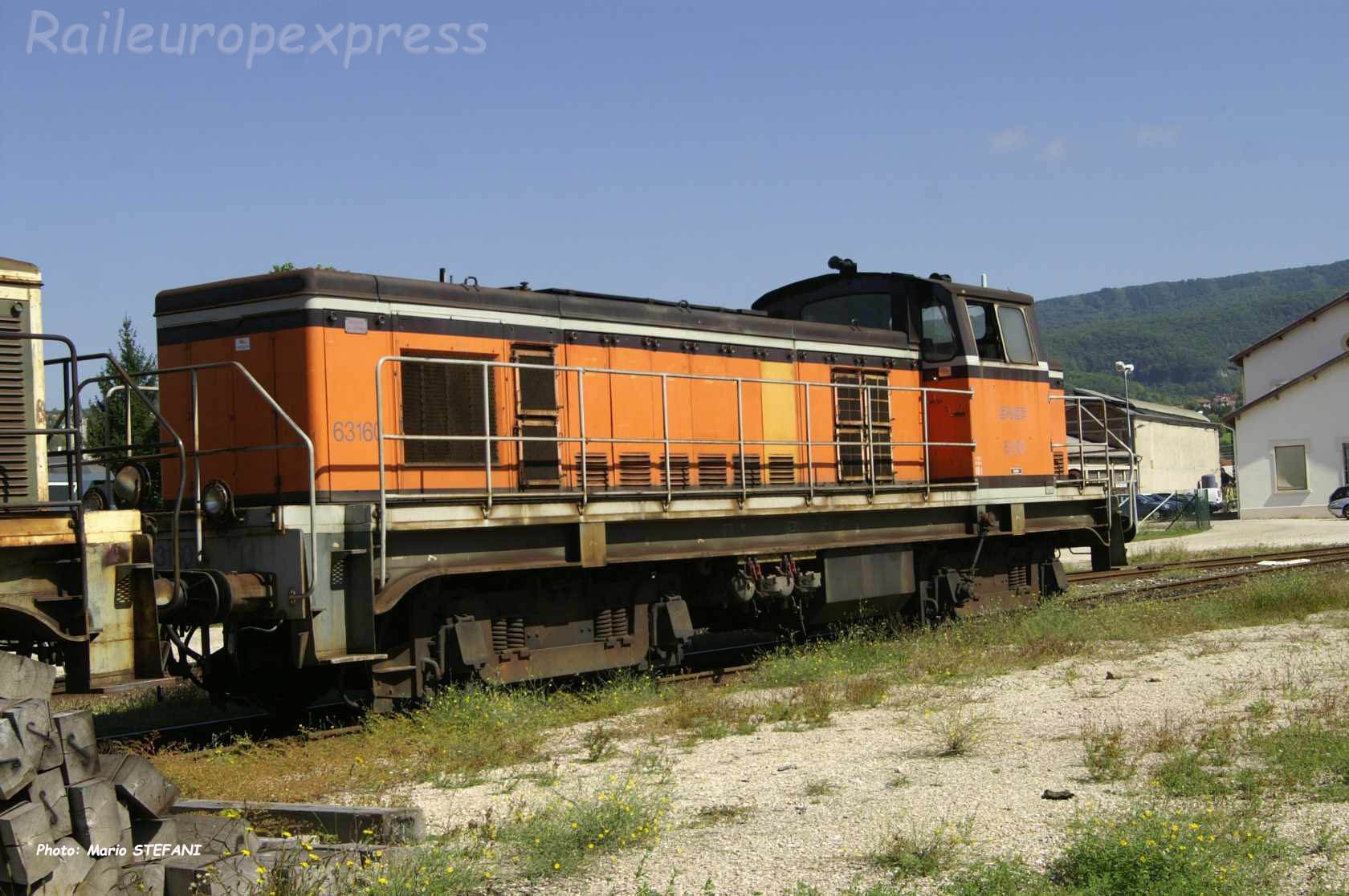 BB 63160 SNCF à Ambérieu (F-01)