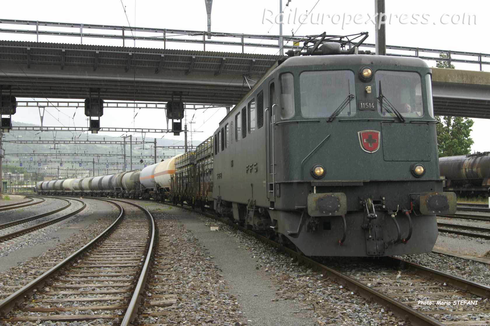 Ae 6/6 11514 CFF à Cornaux (CH)