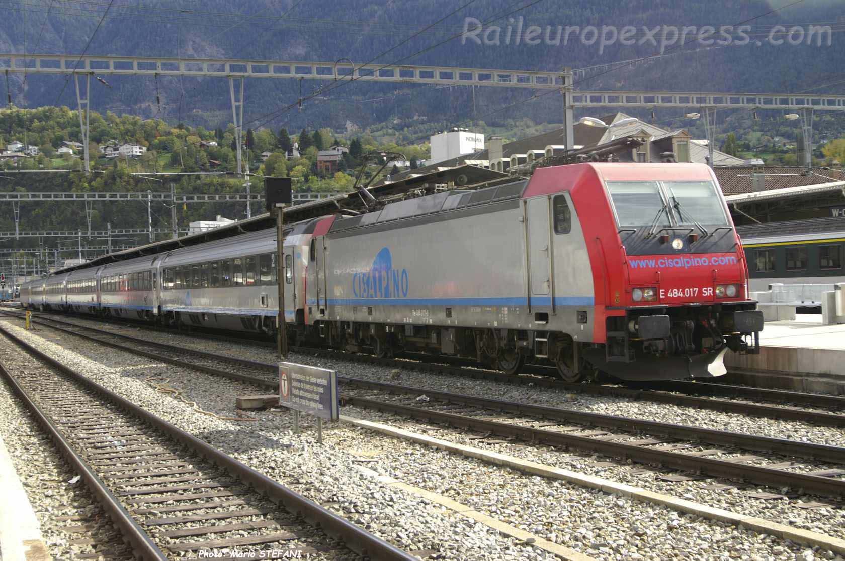 E 484 017-SR CFF à Brig (CH)