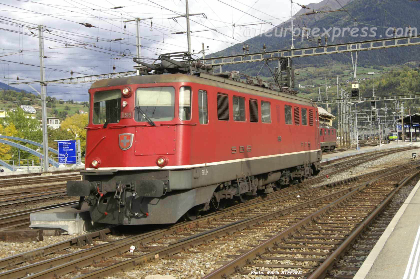 Ae 6/6 11519 CFF à Brig (CH)