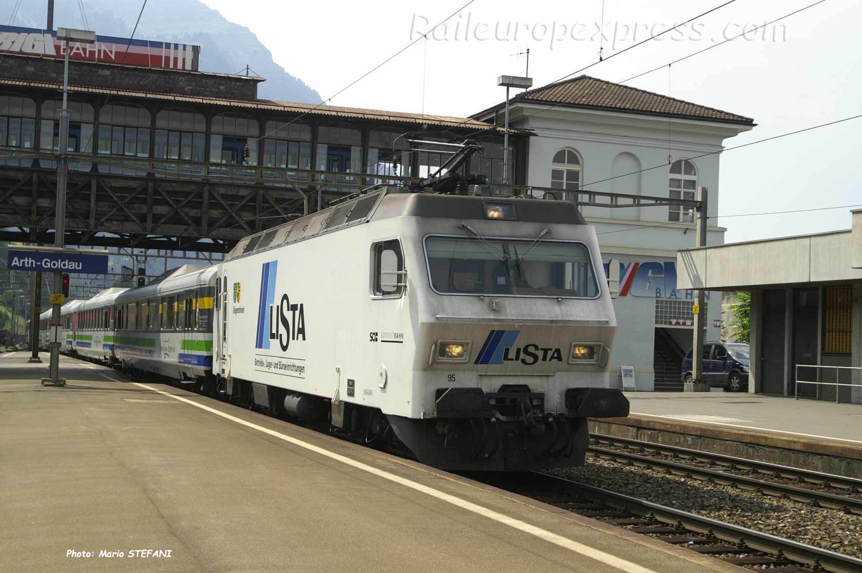 Re 456 095 SOB à Arth Goldau (CH)