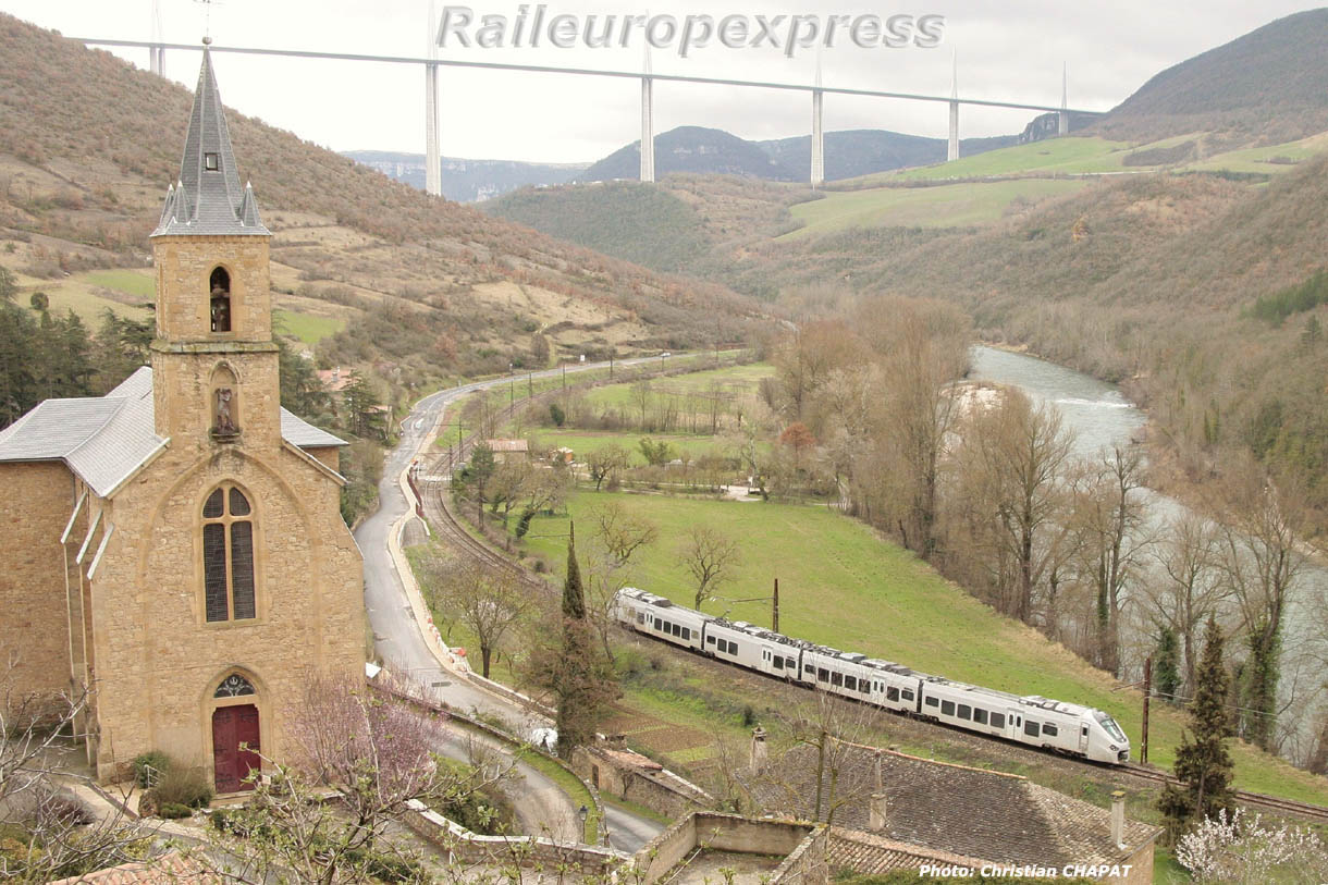 Rame Régiolis en cours d'essais à Peyre
