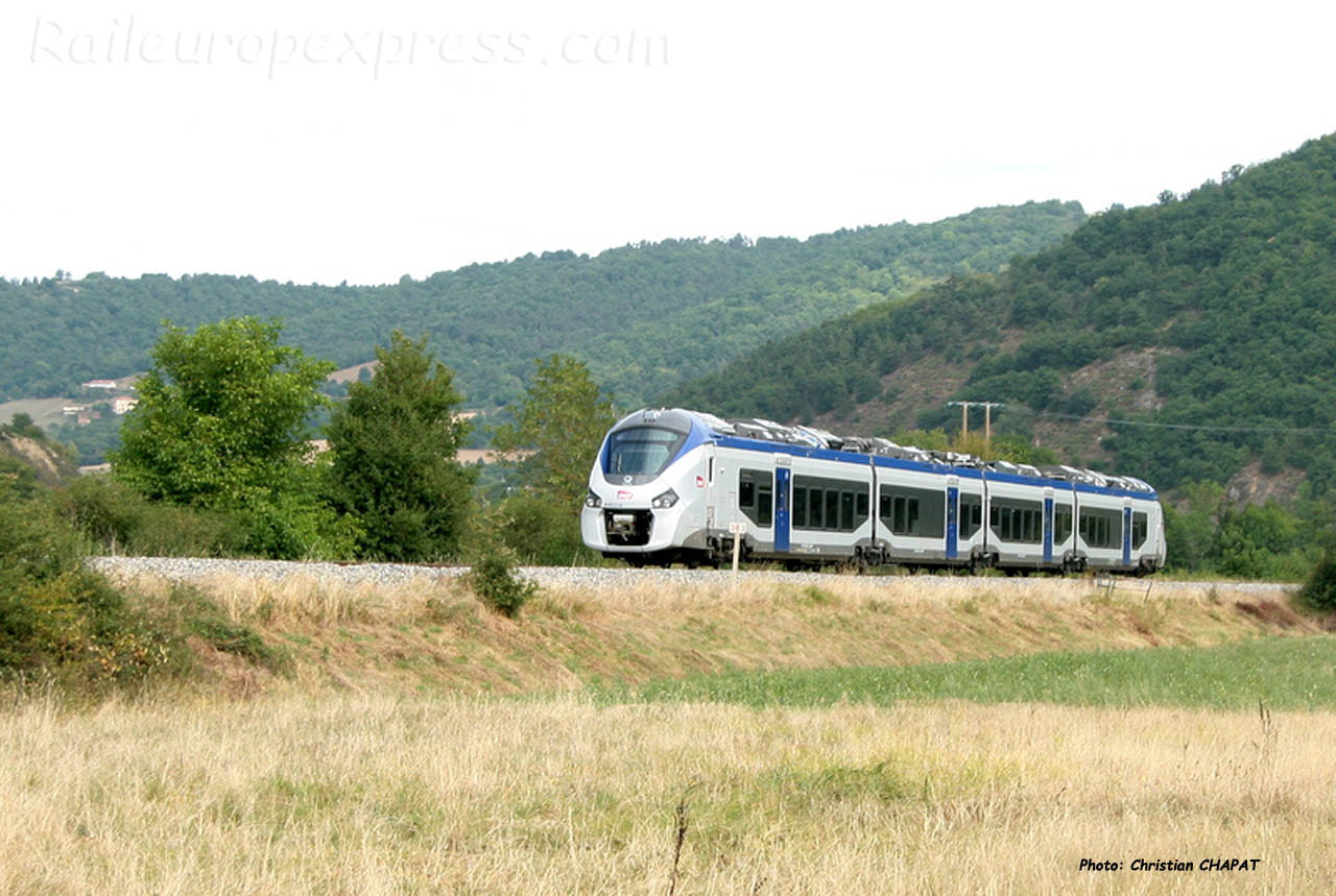 Rame Régiolis SNCF à Massiac (F-15)