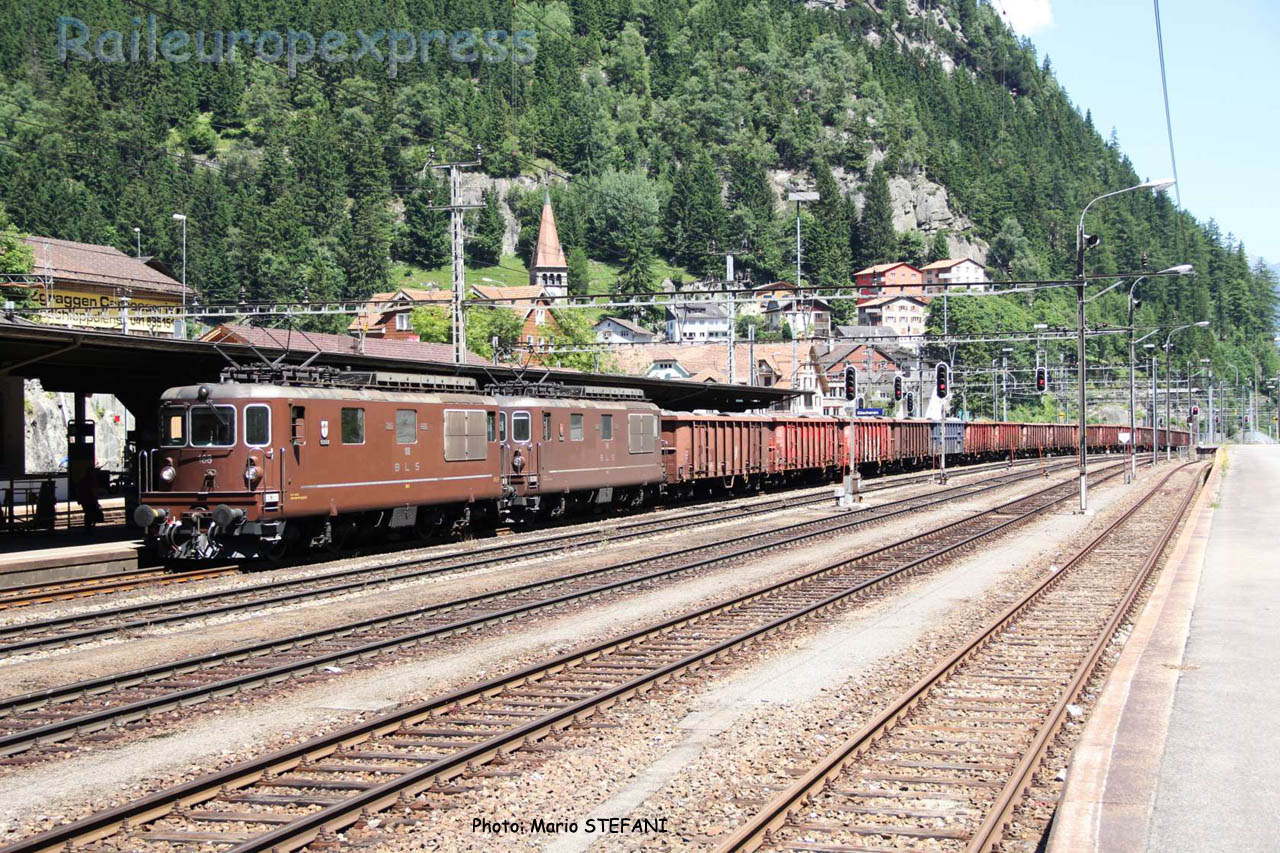 Re 4/4 188 BLS à Goschenen (CH)