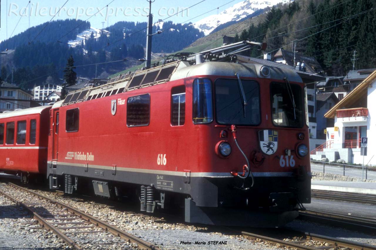 Ge 4/4 II 616 RhB à Disentis (CH)