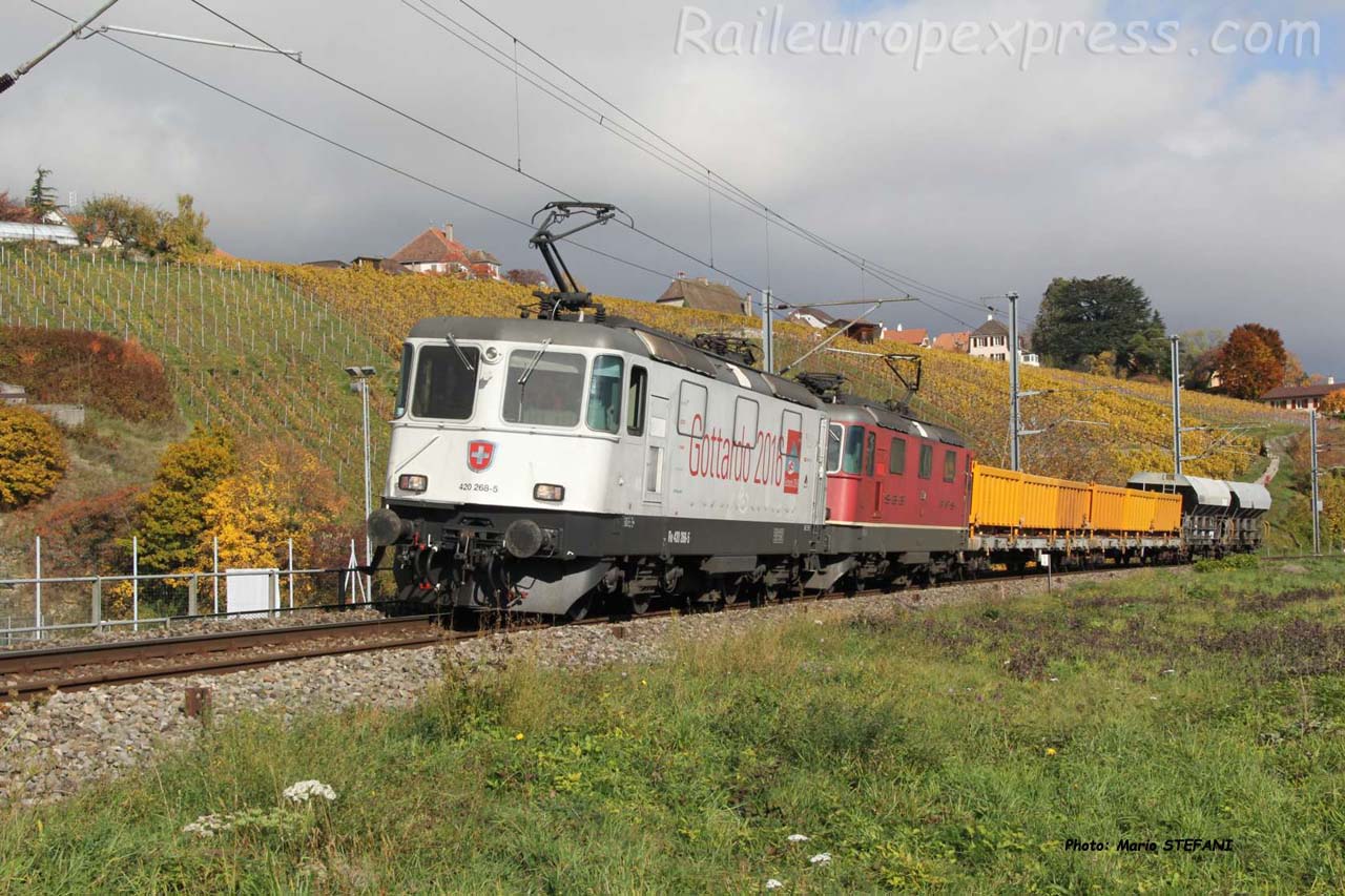 Re 420 268-5 CFF à Auvernier (CH)