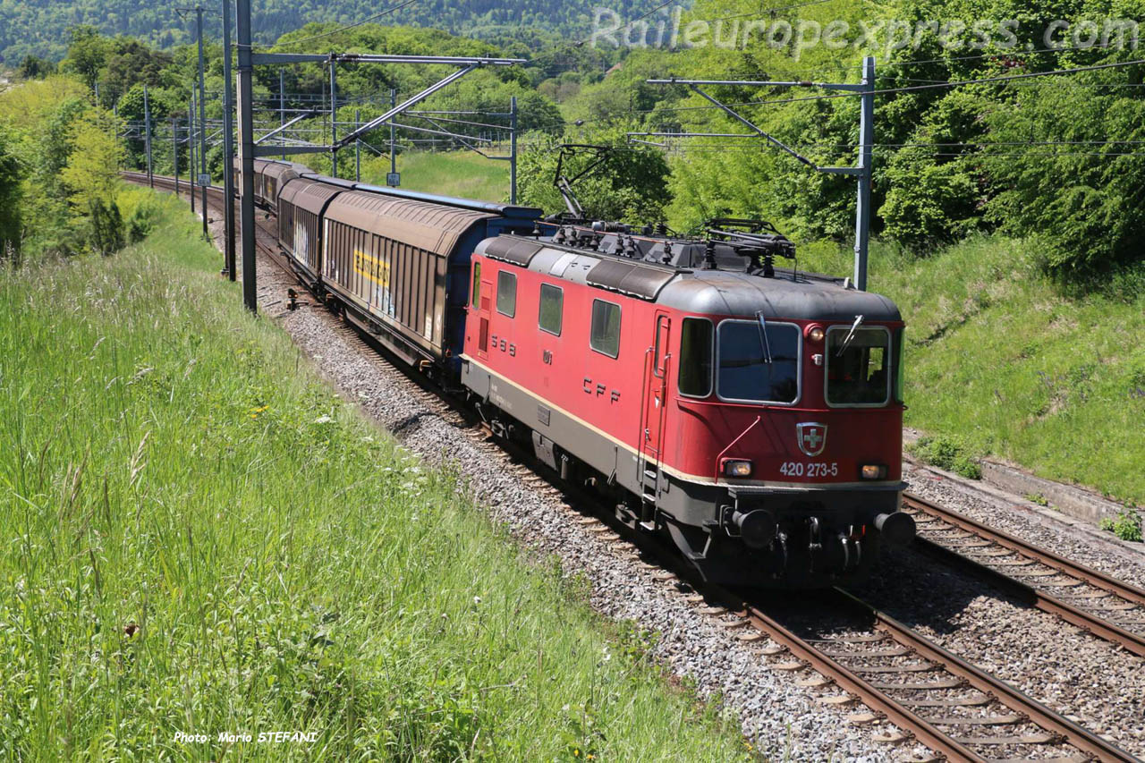 Re 420 273-5 CFF à Colombier-Planeyse (CH)