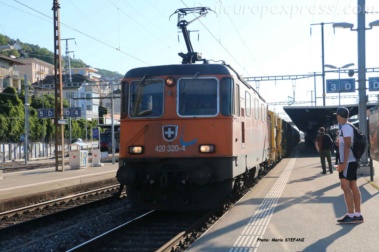 Re 420 320-4 CFF à Neuchâtel (CH)