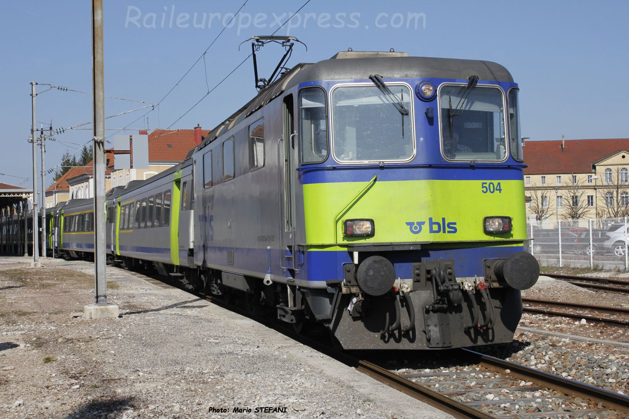 Re 420 504 BLS à Pontarlier (F)