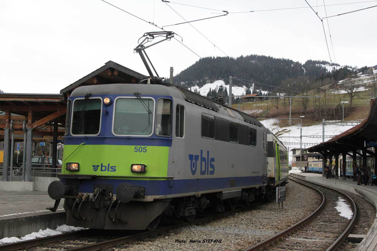 Re 420 505 BLS à Zweisimmen (CH)