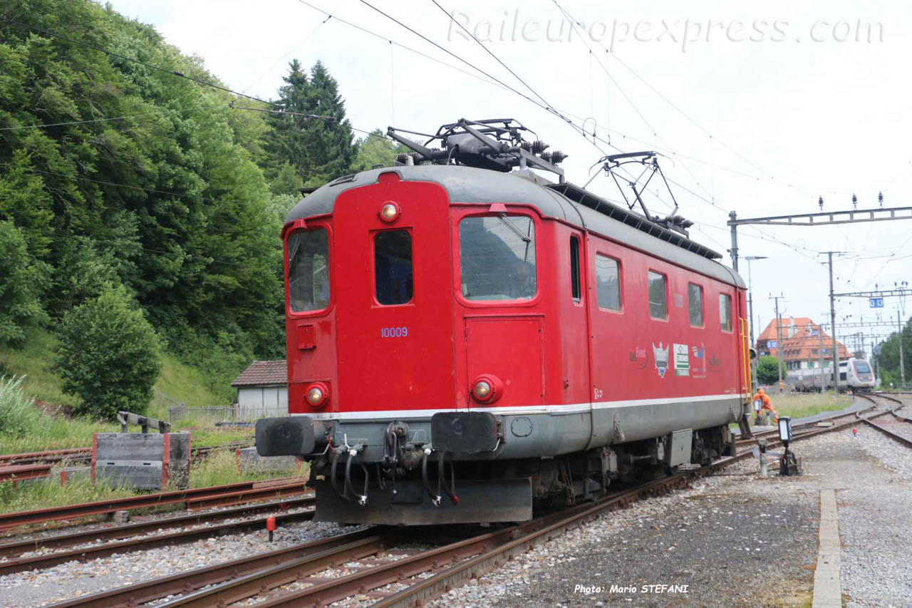 Re 4/4 I 10009 Trans Rail à Vallorbe (CH)
