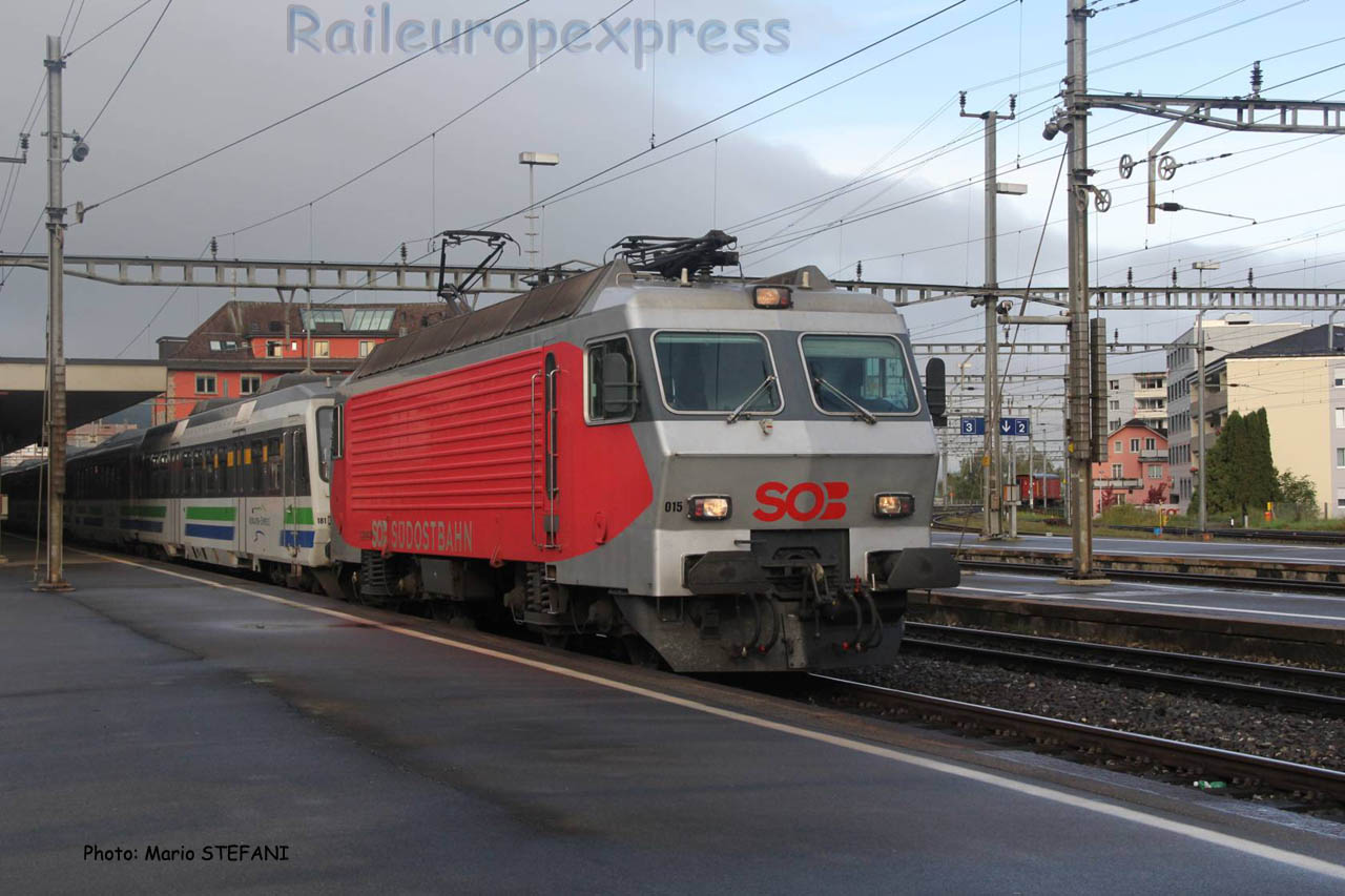 Re 446 015 SOB à Arth Goldau (CH)