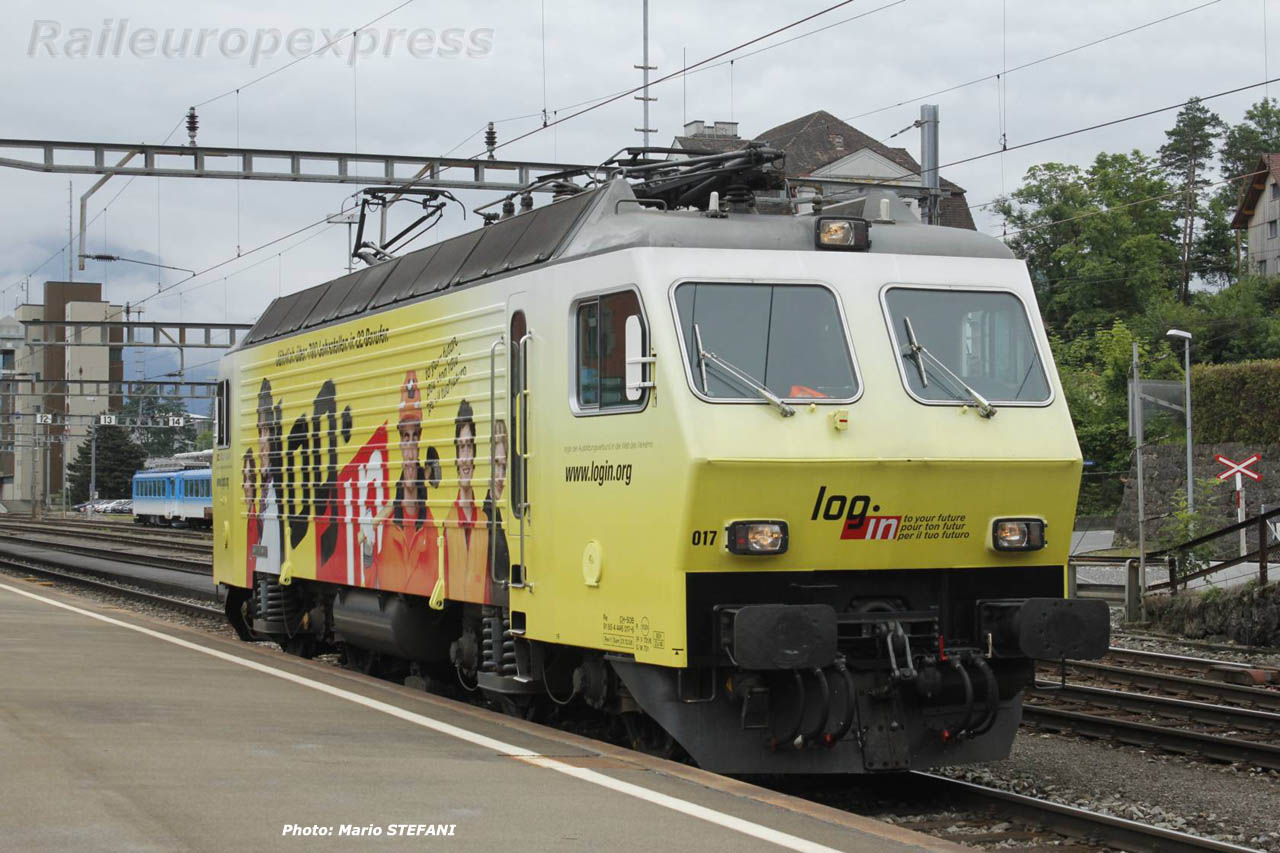 Re 446 017-6 SOB à Arth-Goldau (CH)