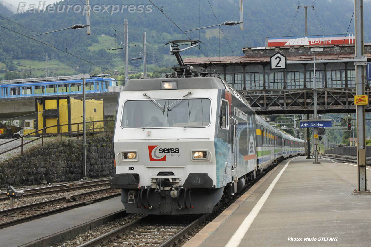 Re 456 093 SOB à Arth Goldau (CH)