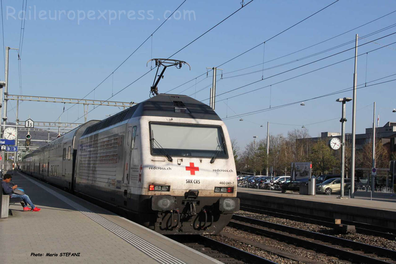 Re 460 041-7 CFF à Liestal (CH)