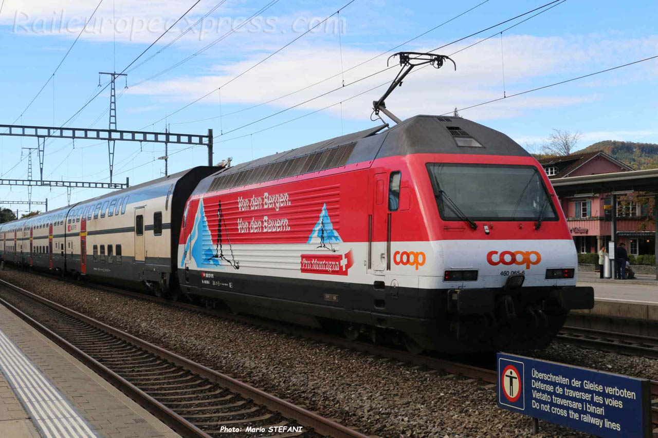 Re 460 065-6 CFF à Sissach (CH)