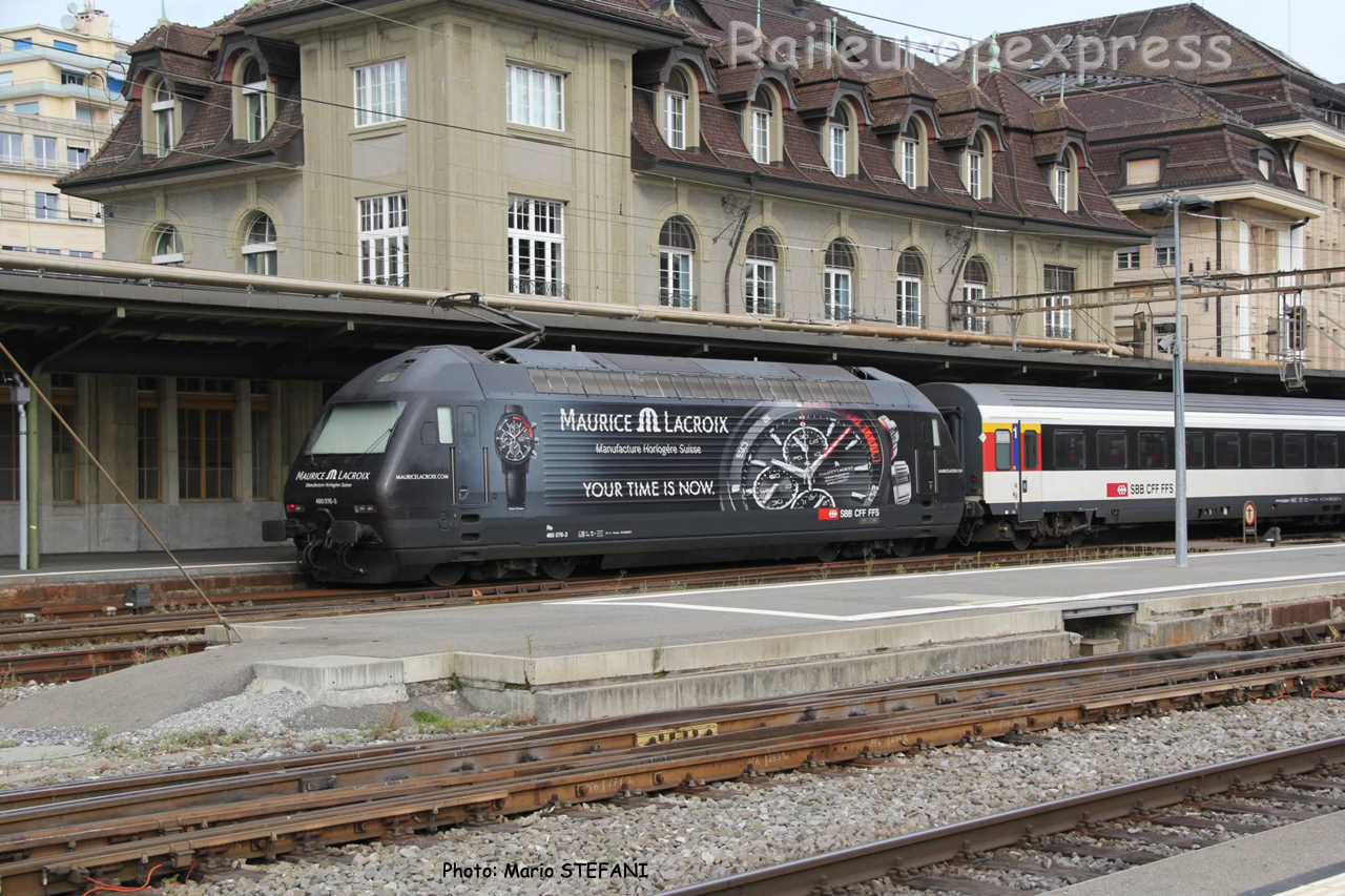 Re 460 076-3 CFF à Lausanne (CH)