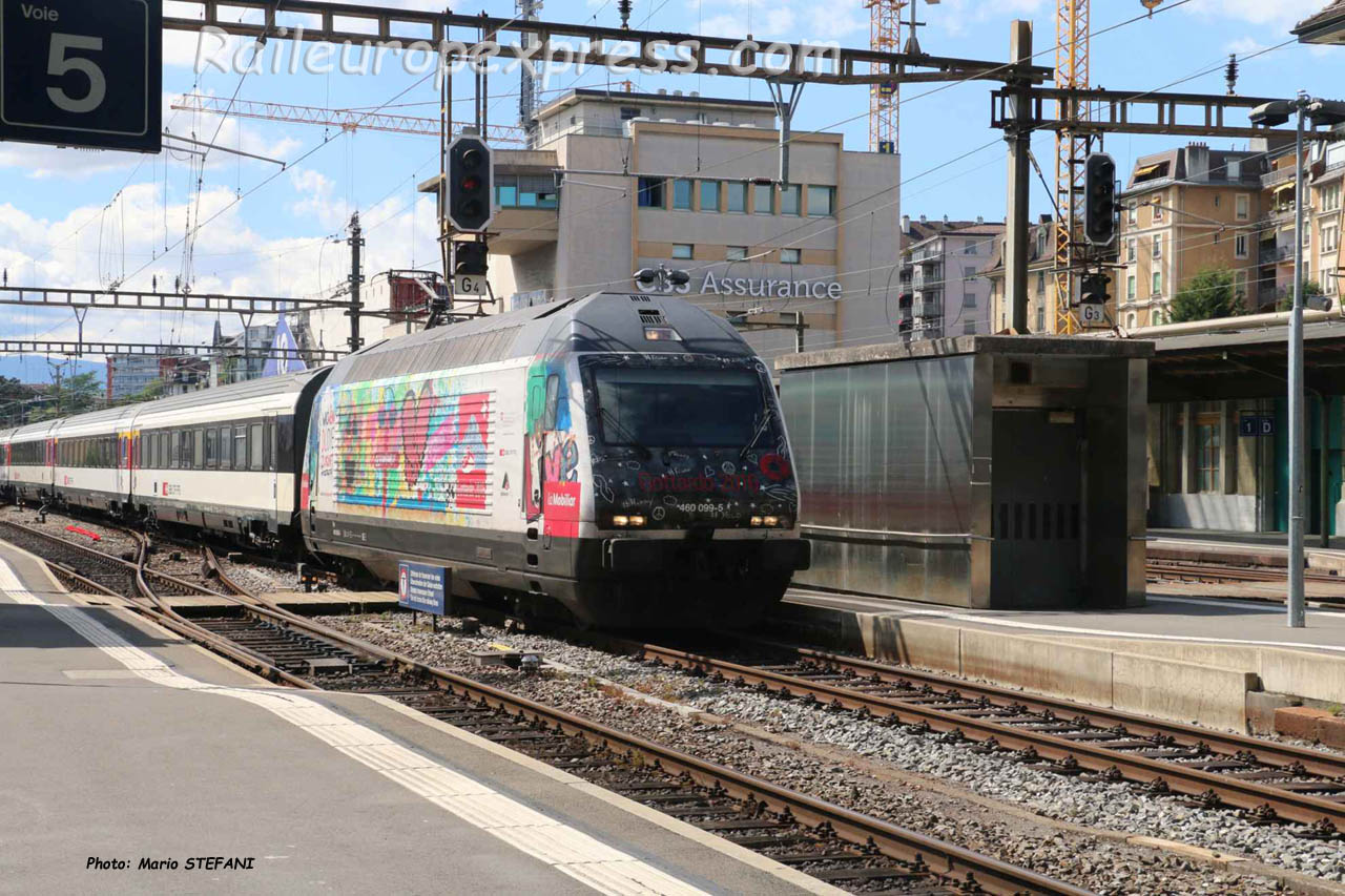 Re 460 099-5 CFF à Lausanne (CH)