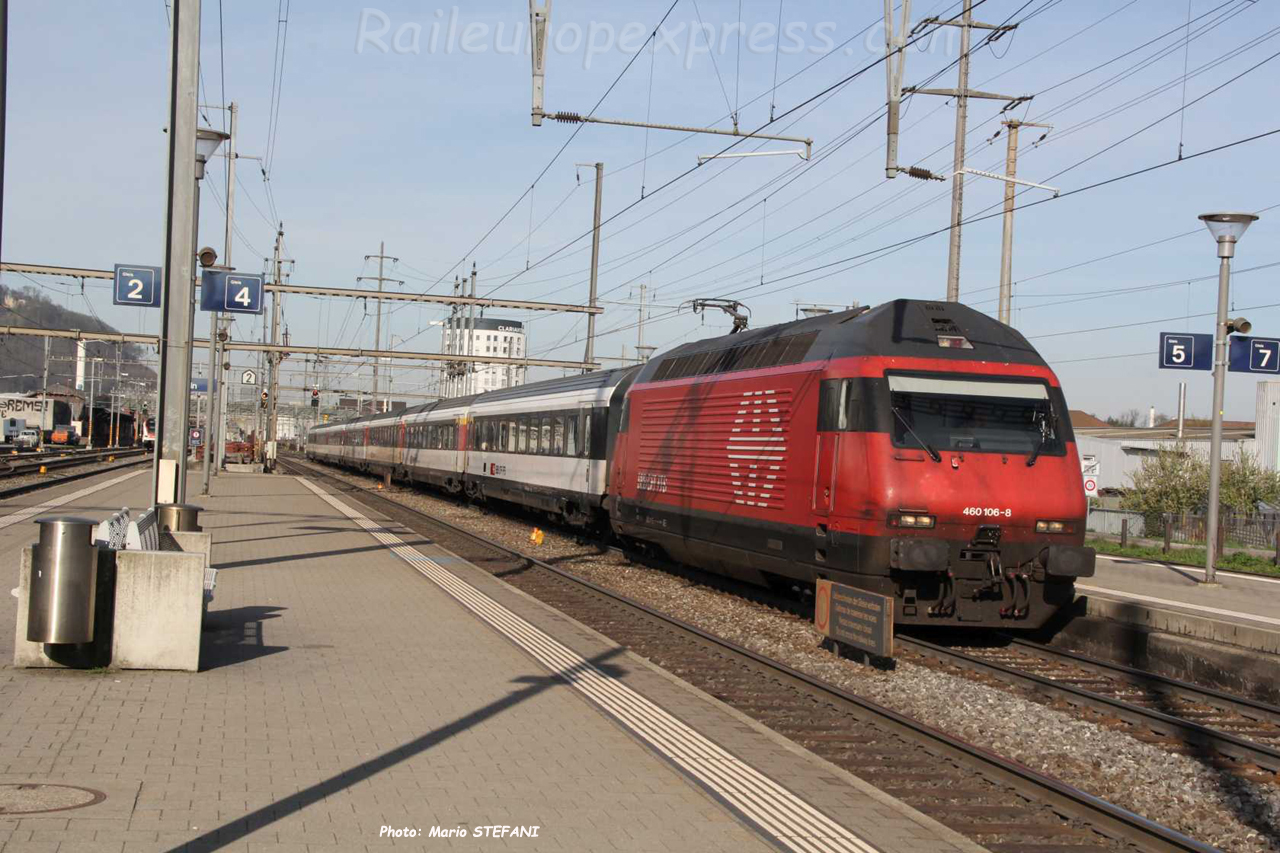 Re 460 106-8 CFF à Pratteln (CH)