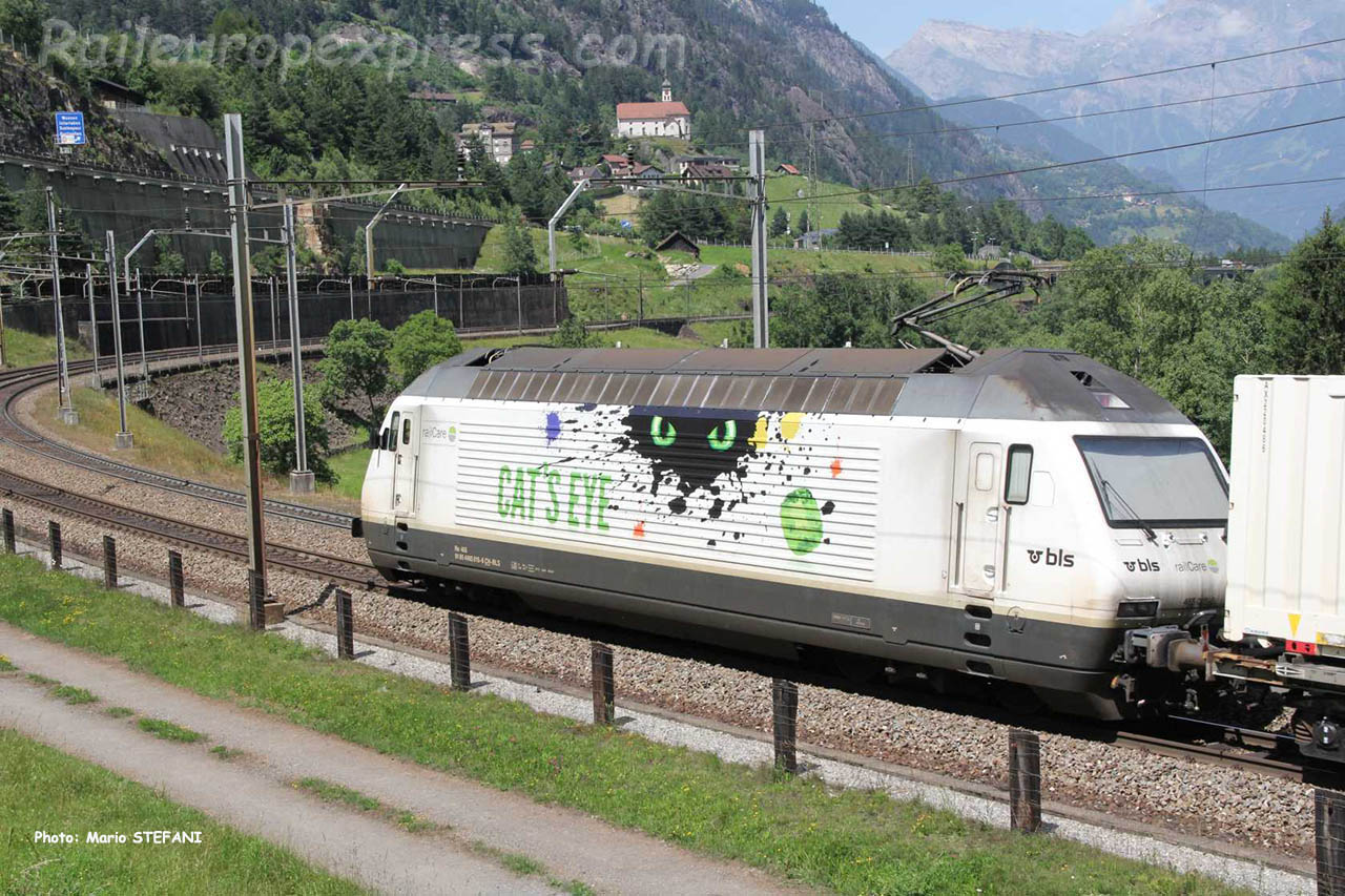 Re 465 015 BLS à Wassen (CH)