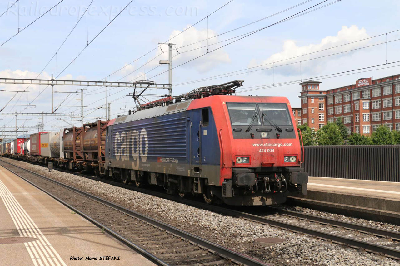 Re 474 009 CFF à Dottikon-Dintikon  (CH)