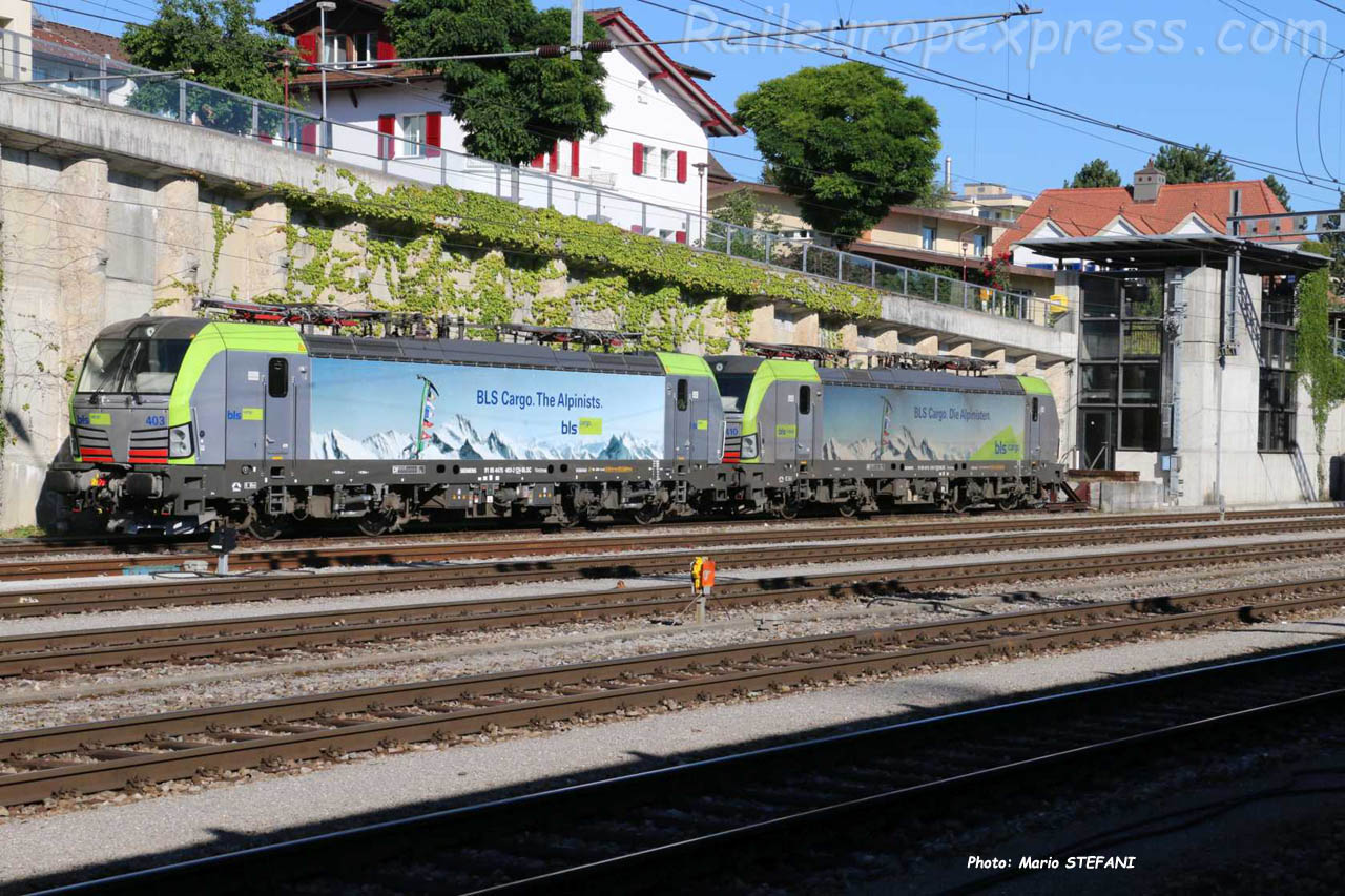 Re 475 403-2 BLS à Spiez (CH)