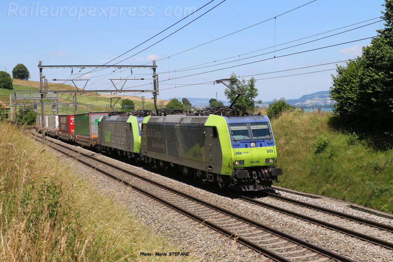 Re 485 009 BLS à Kumm (CH)