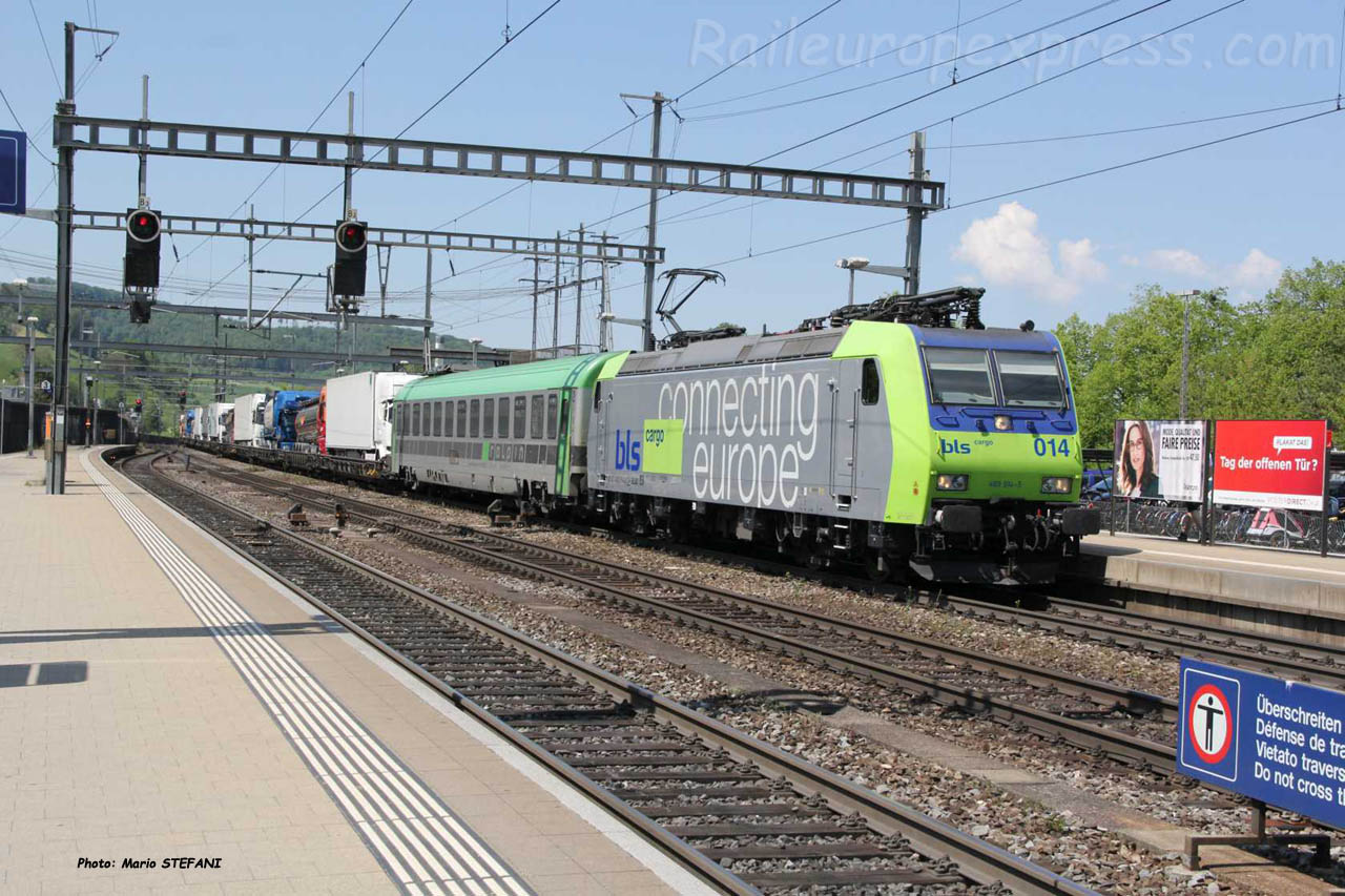 Re 485 014 BLS à Liestal (CH)