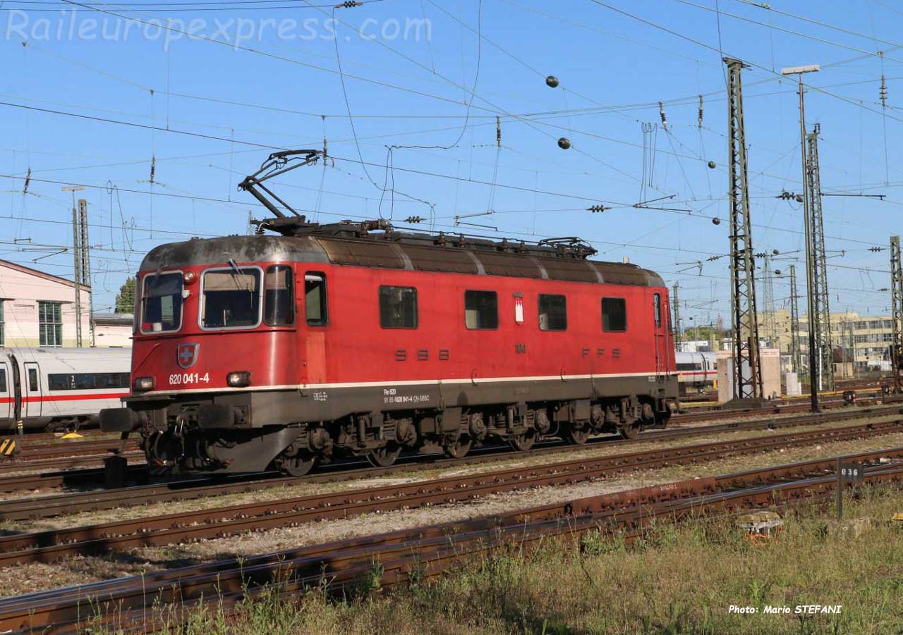 Re 620 041-4 CFF à Basel Bad (CH)