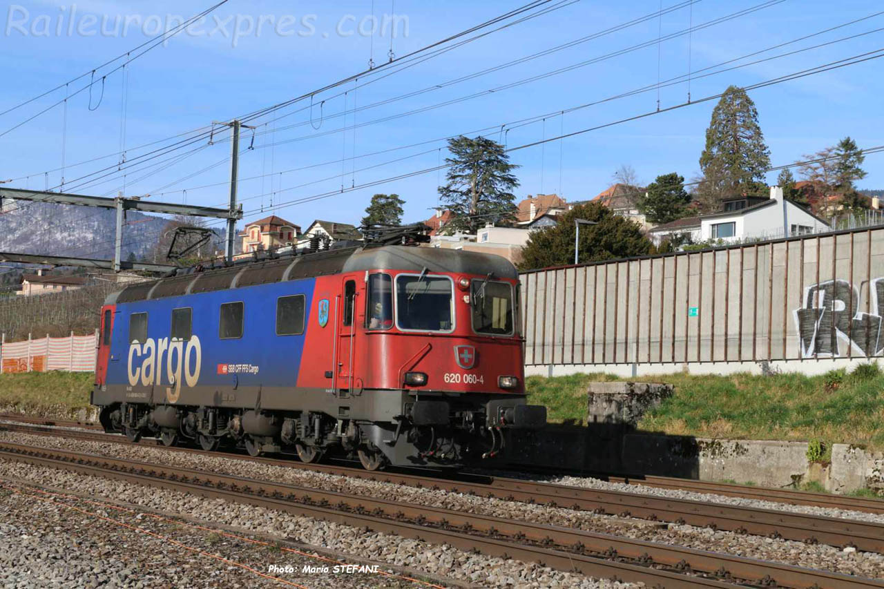 Re 620 060-4 CFF à Auvernier (CH)