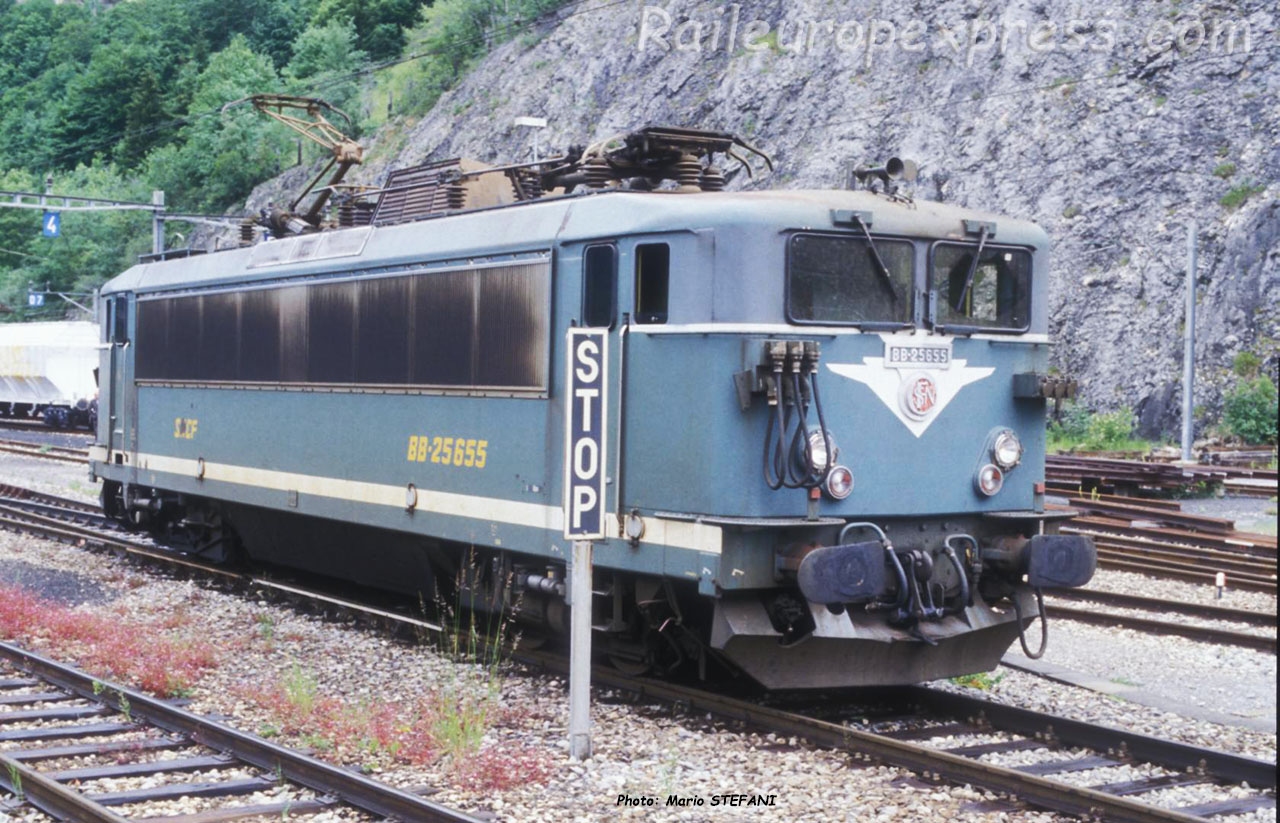 BB 25655 SNCF à Vallorbe (CH)