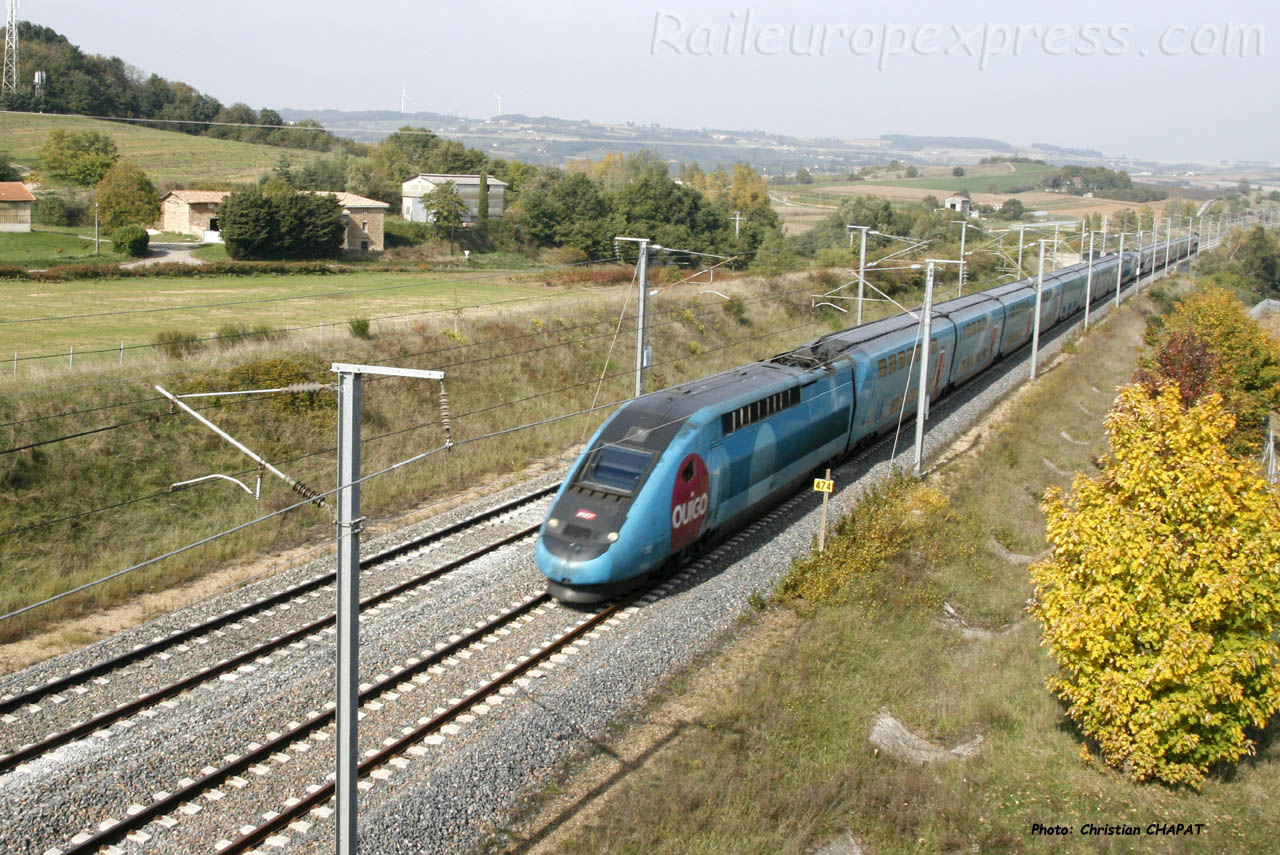 TGV Ouigo vers Claveyson (F-26)