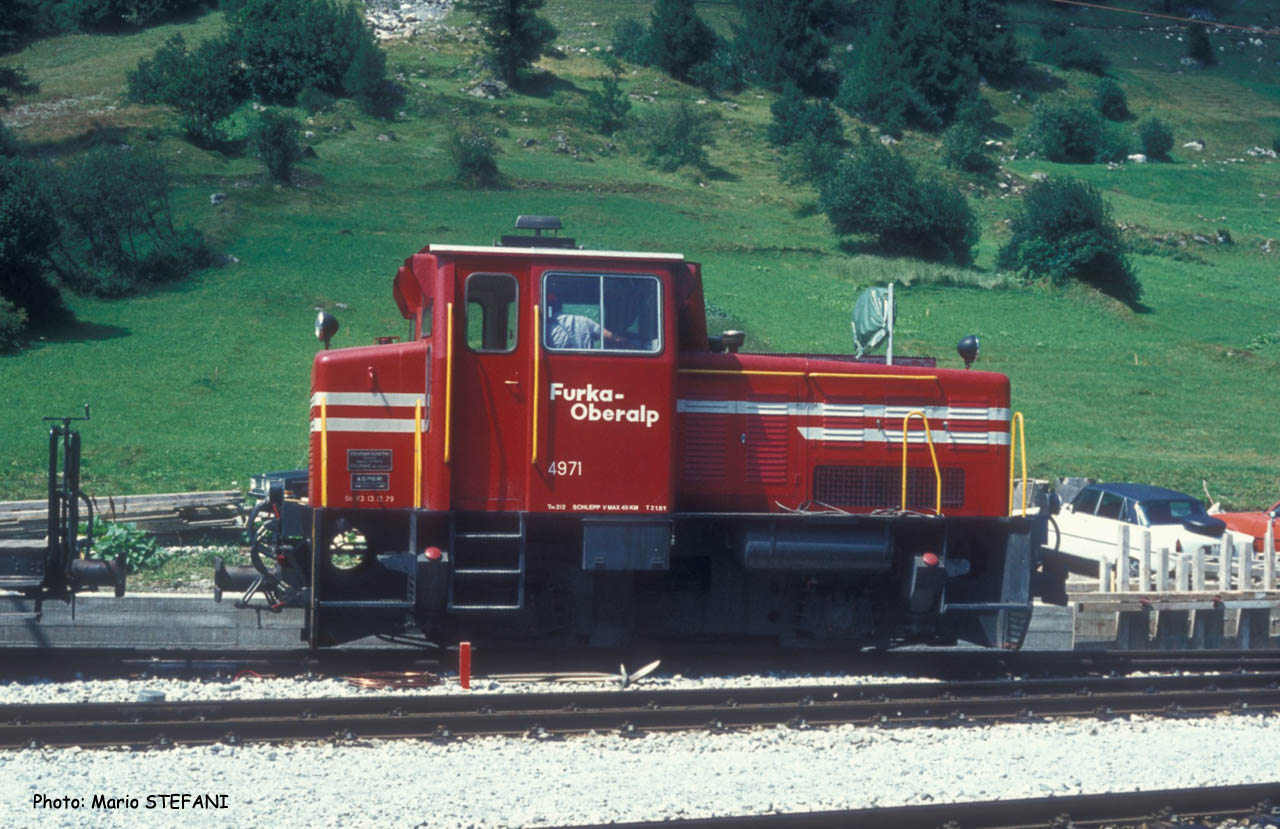 Tm 2/2 4971 FO à Oberwald (CH)